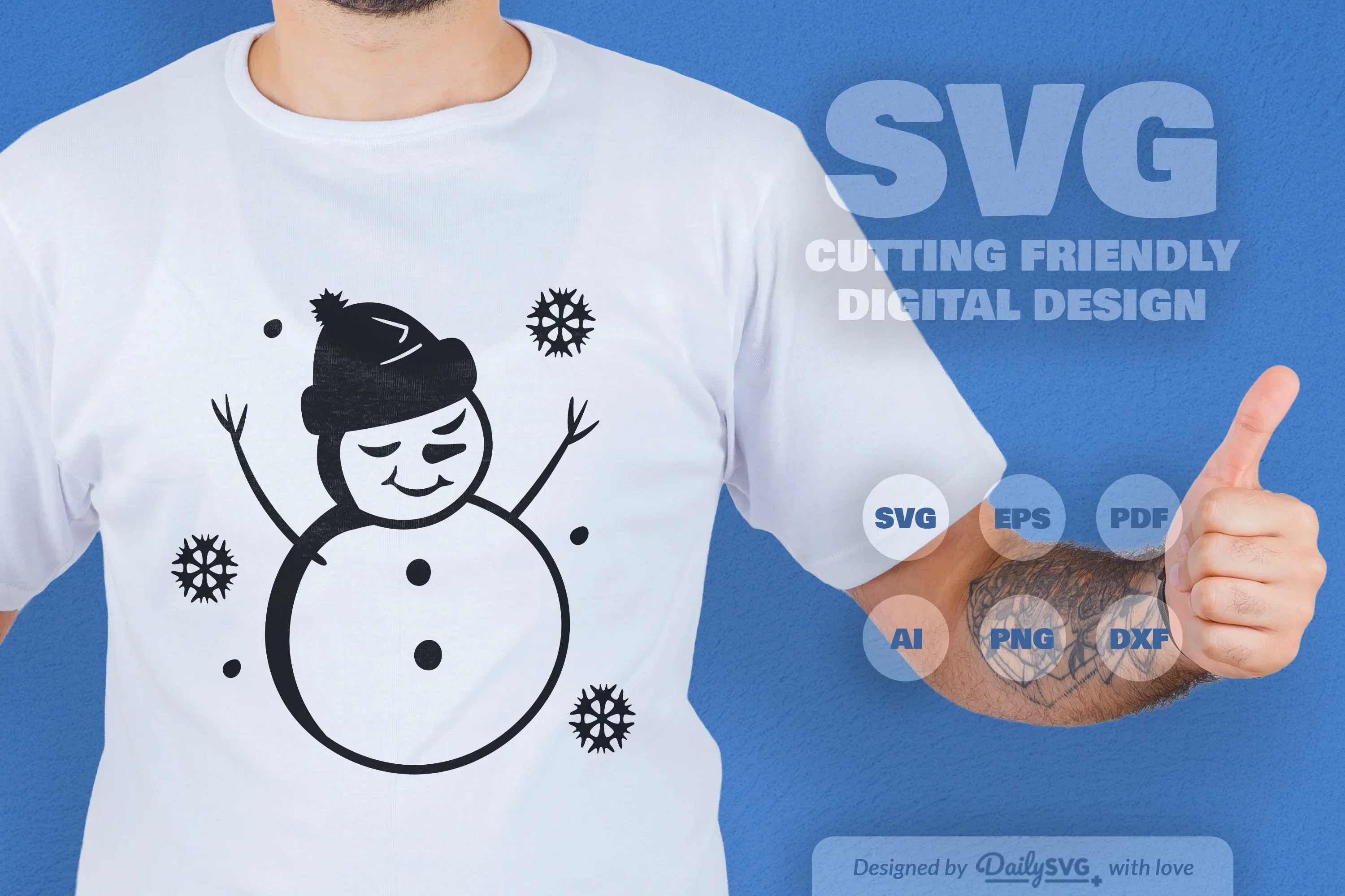 Snowman SVG Bundle: Festive Winter Decor Set - Image 3