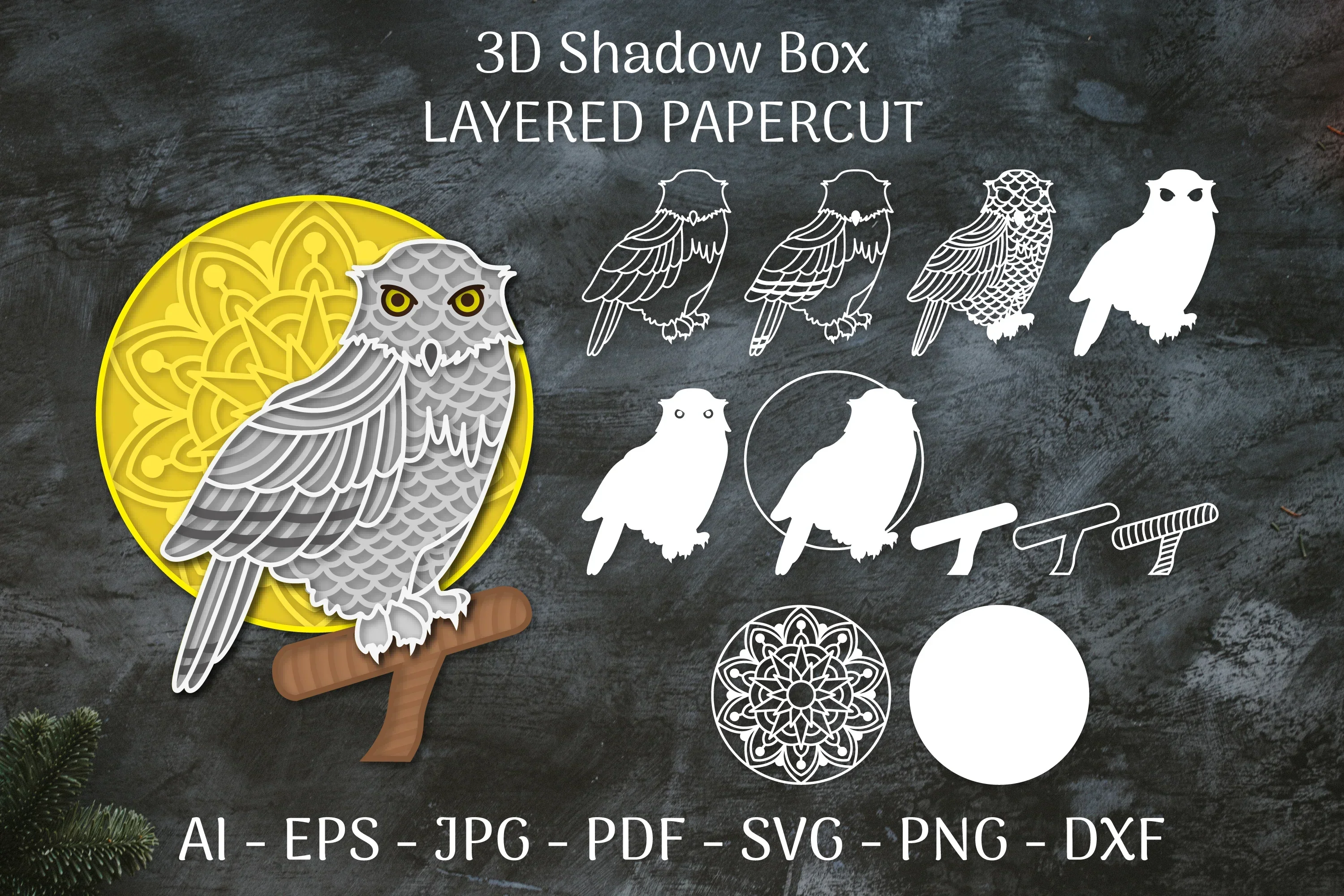 Snowy Owl SVG Bundle