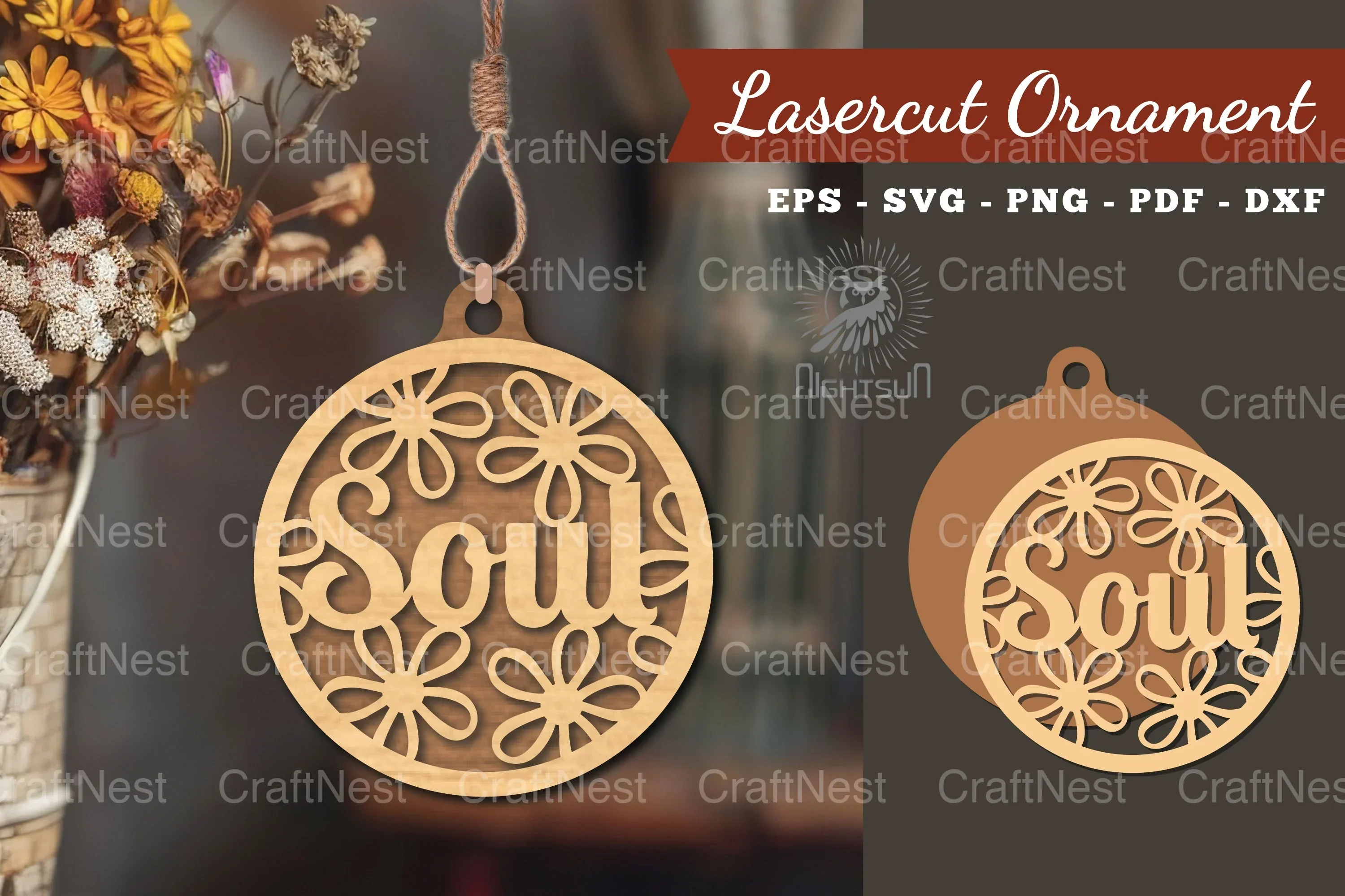Soul Laser Cut Ornament Clipart Bundle