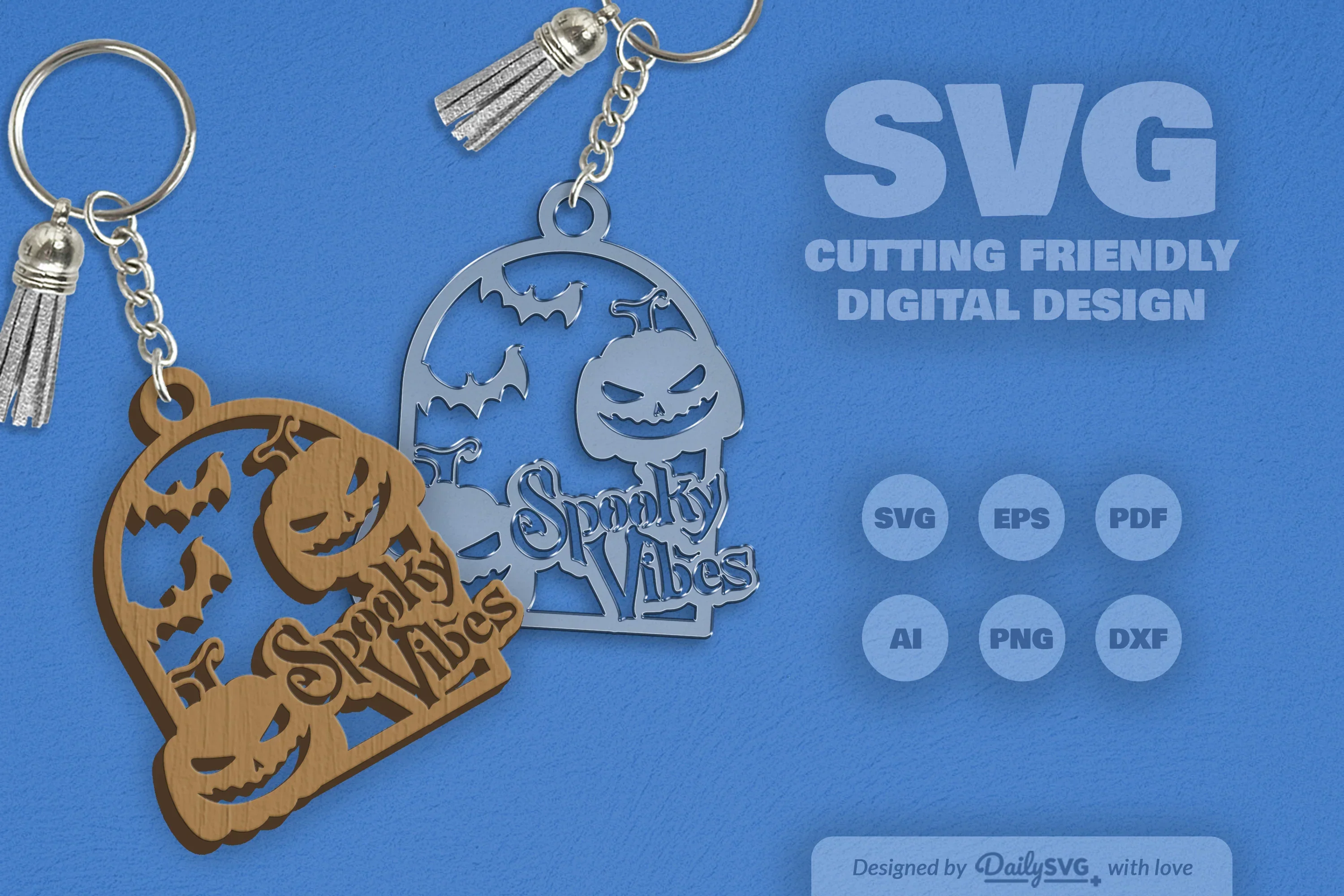 Spooky Vibes Halloween Pumpkin SVG Bundle - Image 2