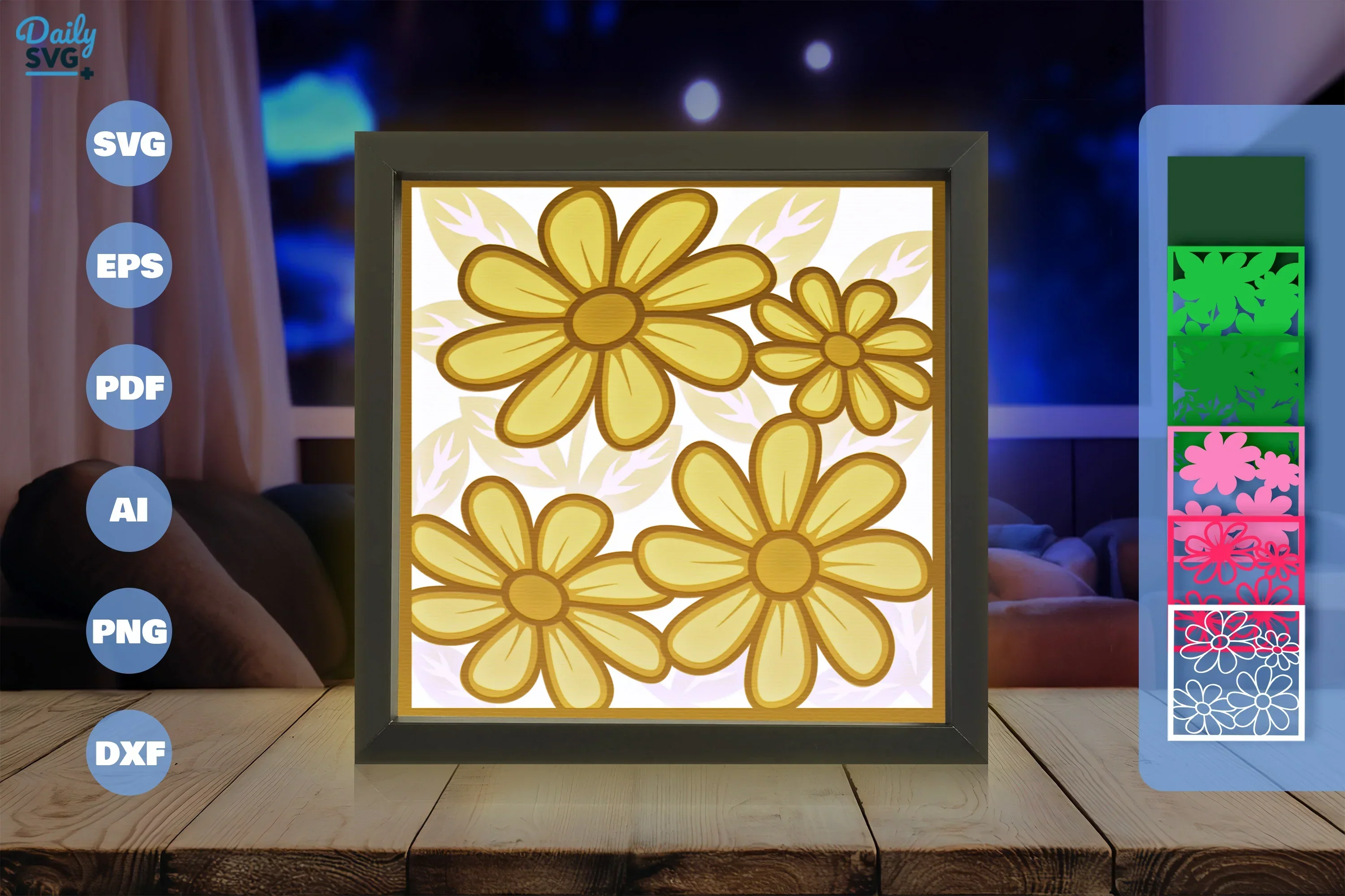 Spring Floral Papercut SVG Bundle - Image 3