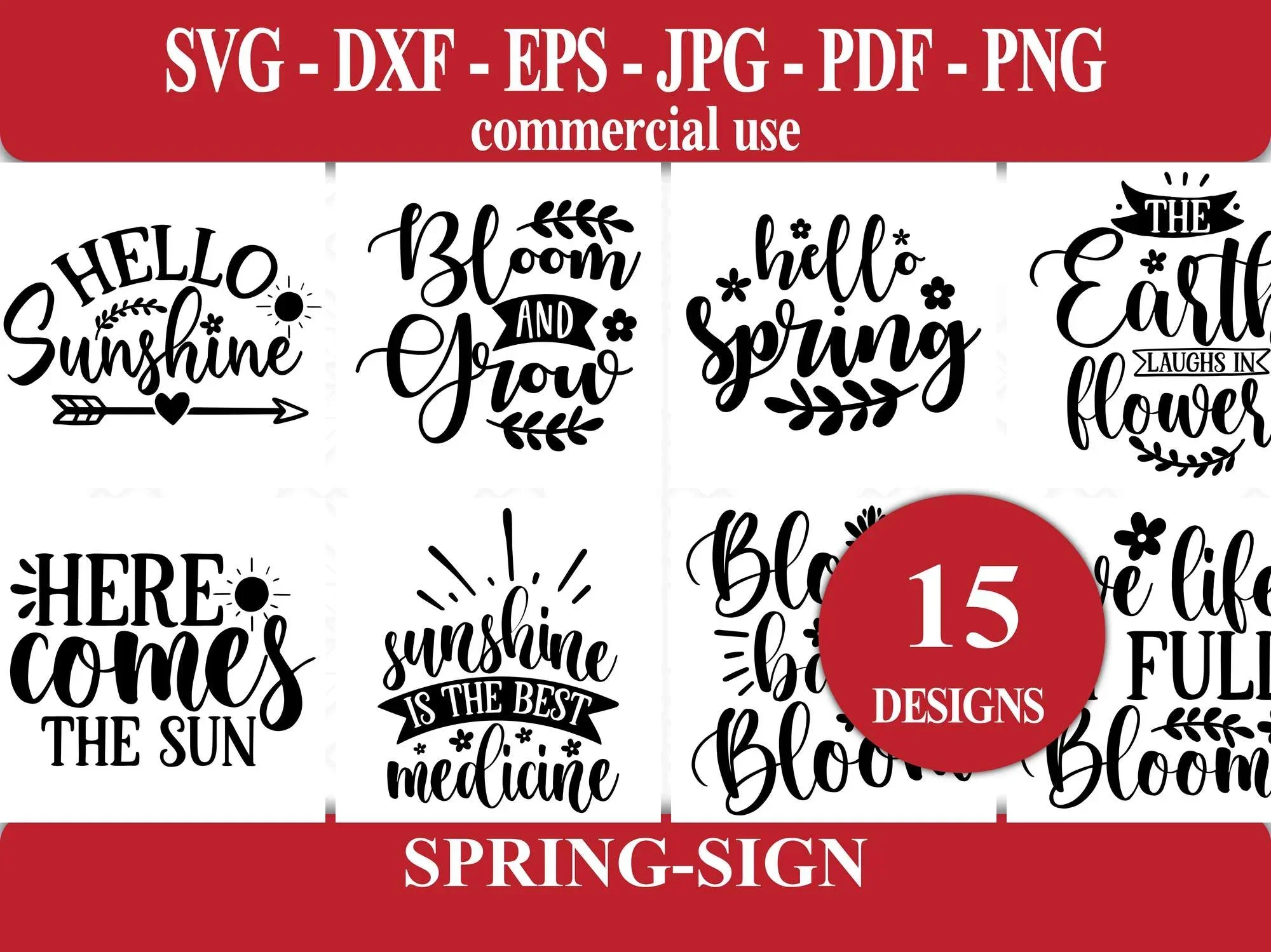 Spring Sign SVG