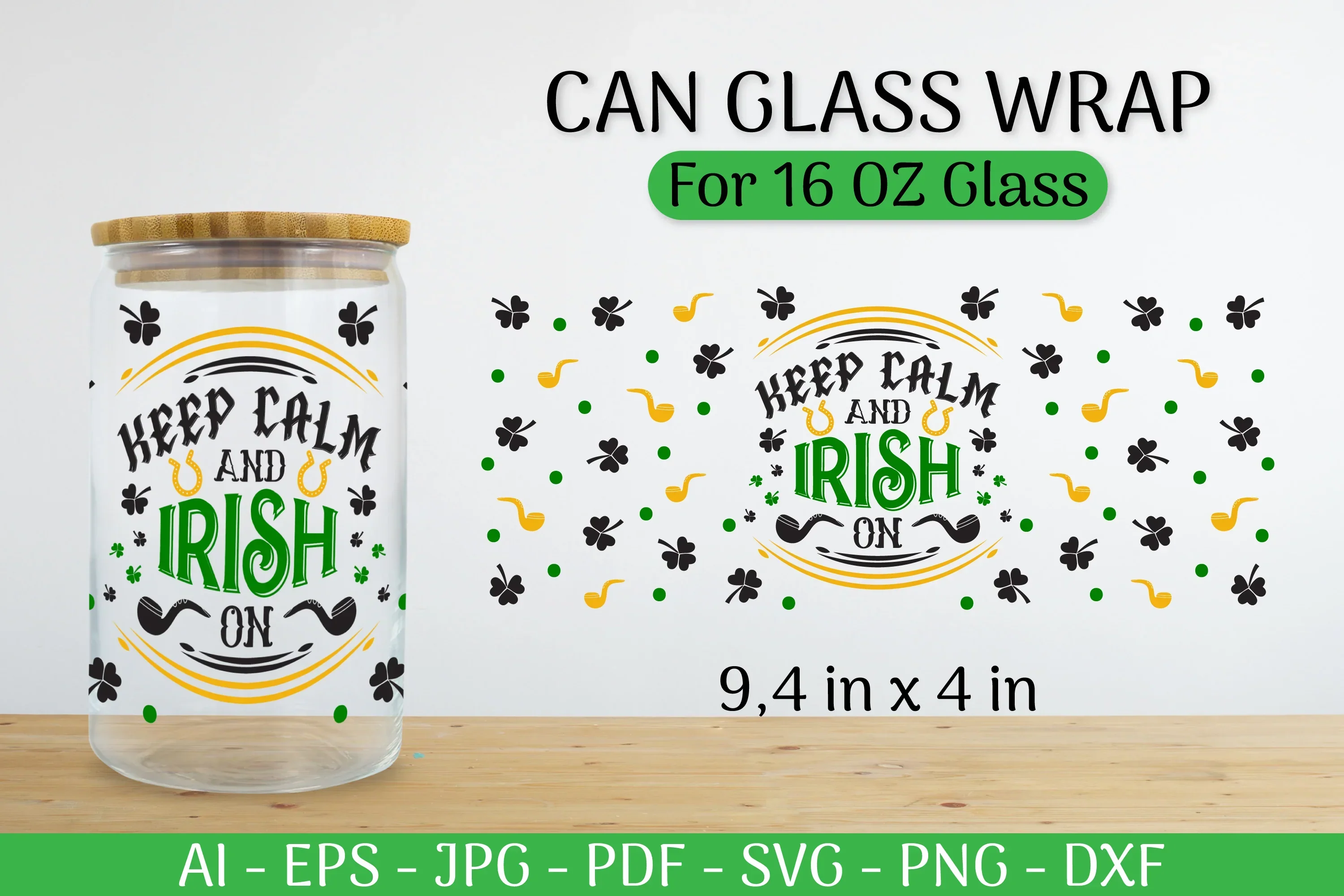 St. Patrick's Day Can Glass Wrap SVG Bundle - Image 2