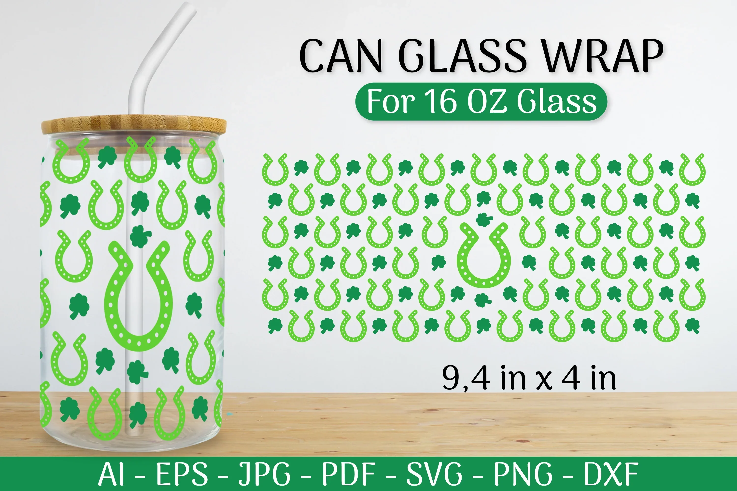 St. Patrick's Day Can Glass Wrap SVG Bundle
