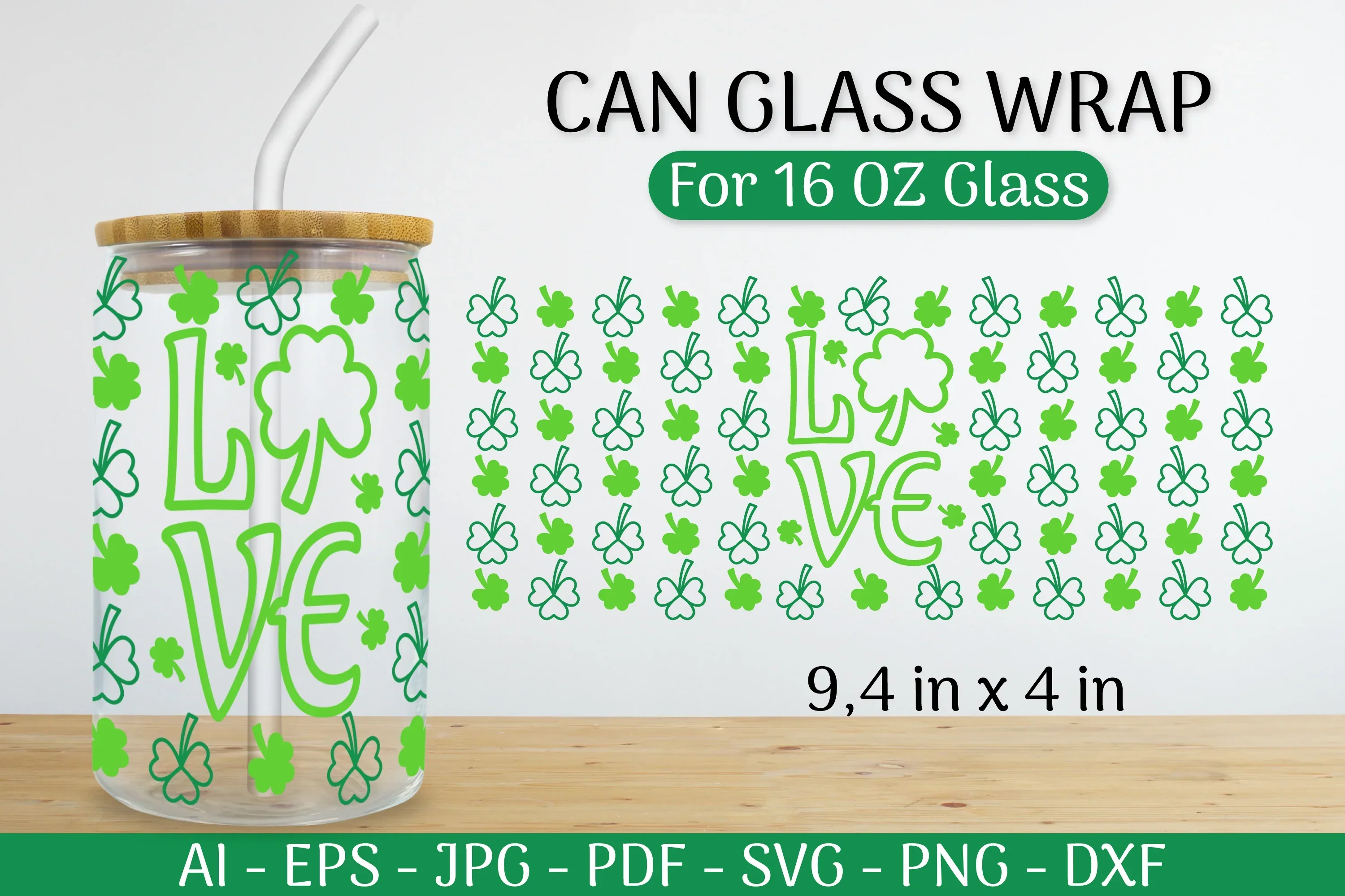 St. Patrick's Day Can Glass Wrap SVG Bundle - Image 2