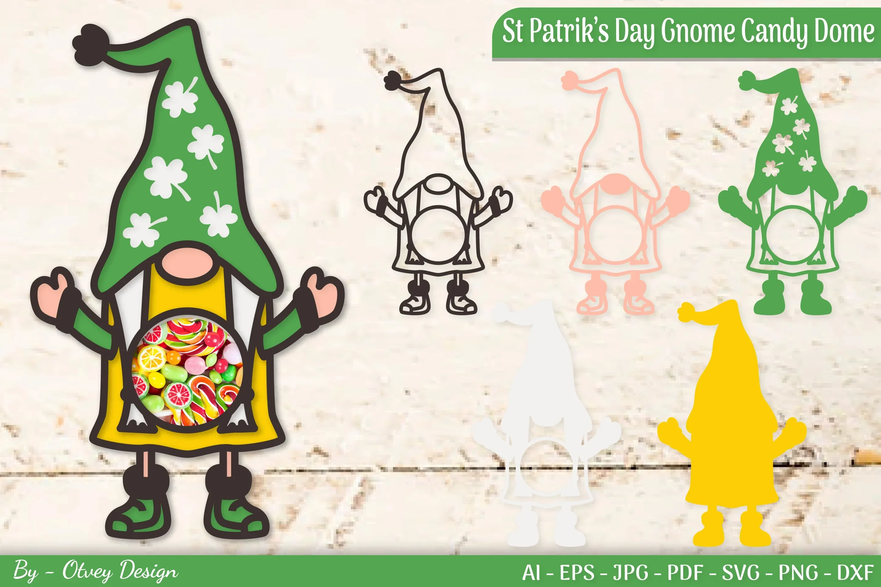 St Patrick's Day Candy Dome SVG Bundle