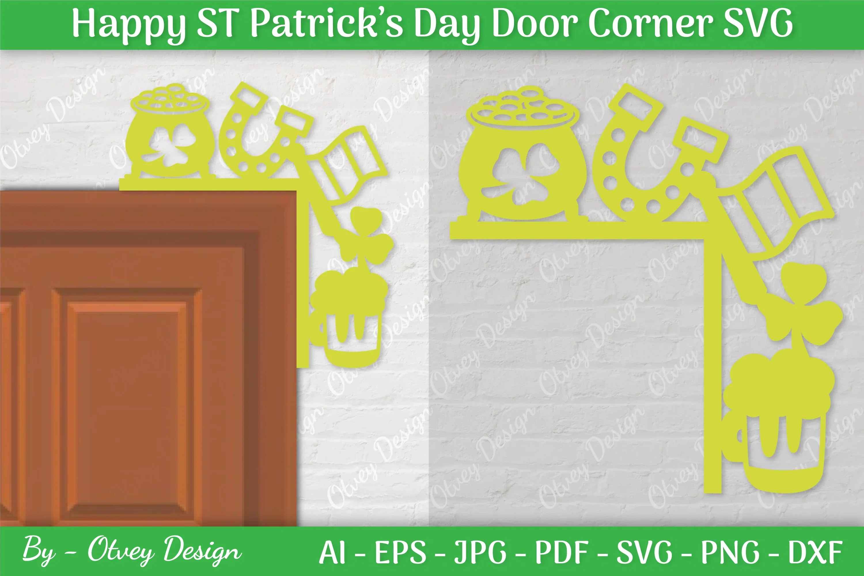 St. Patrick's Day Door Corner SVG Bundle