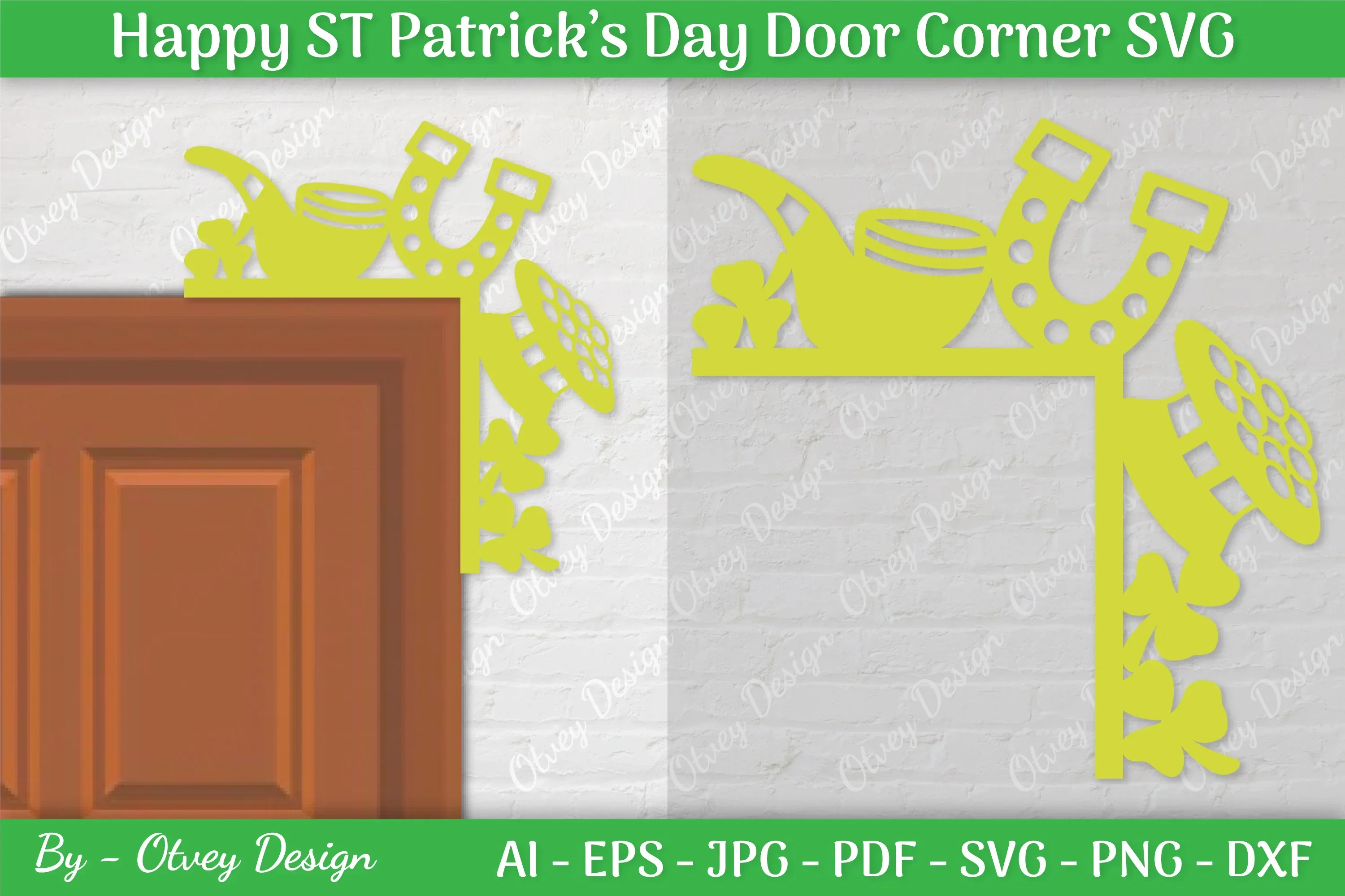 St. Patrick's Day Door Corner SVG Bundle