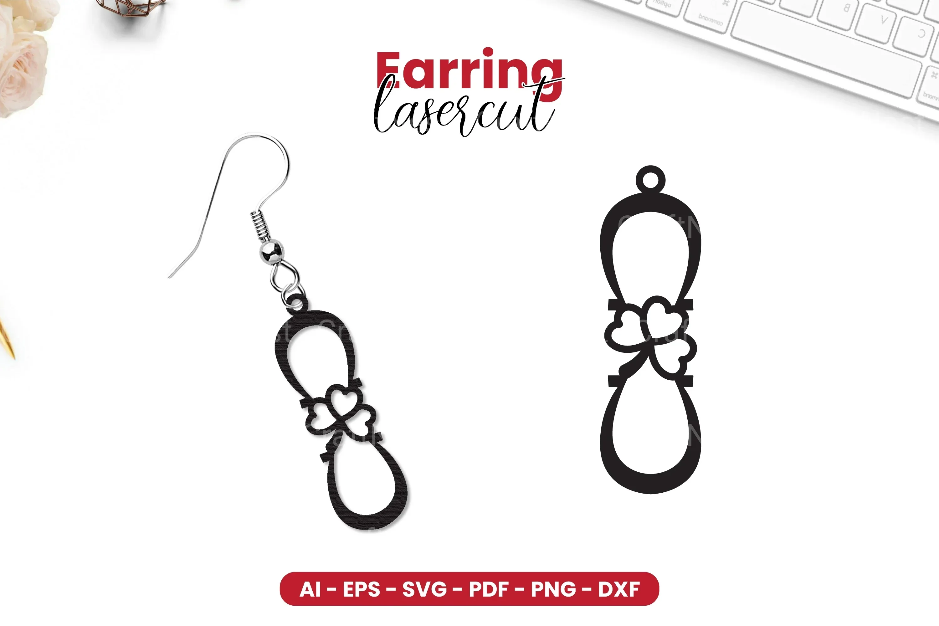 St Patrick's Day Earring Lasercut SVG Bundle
