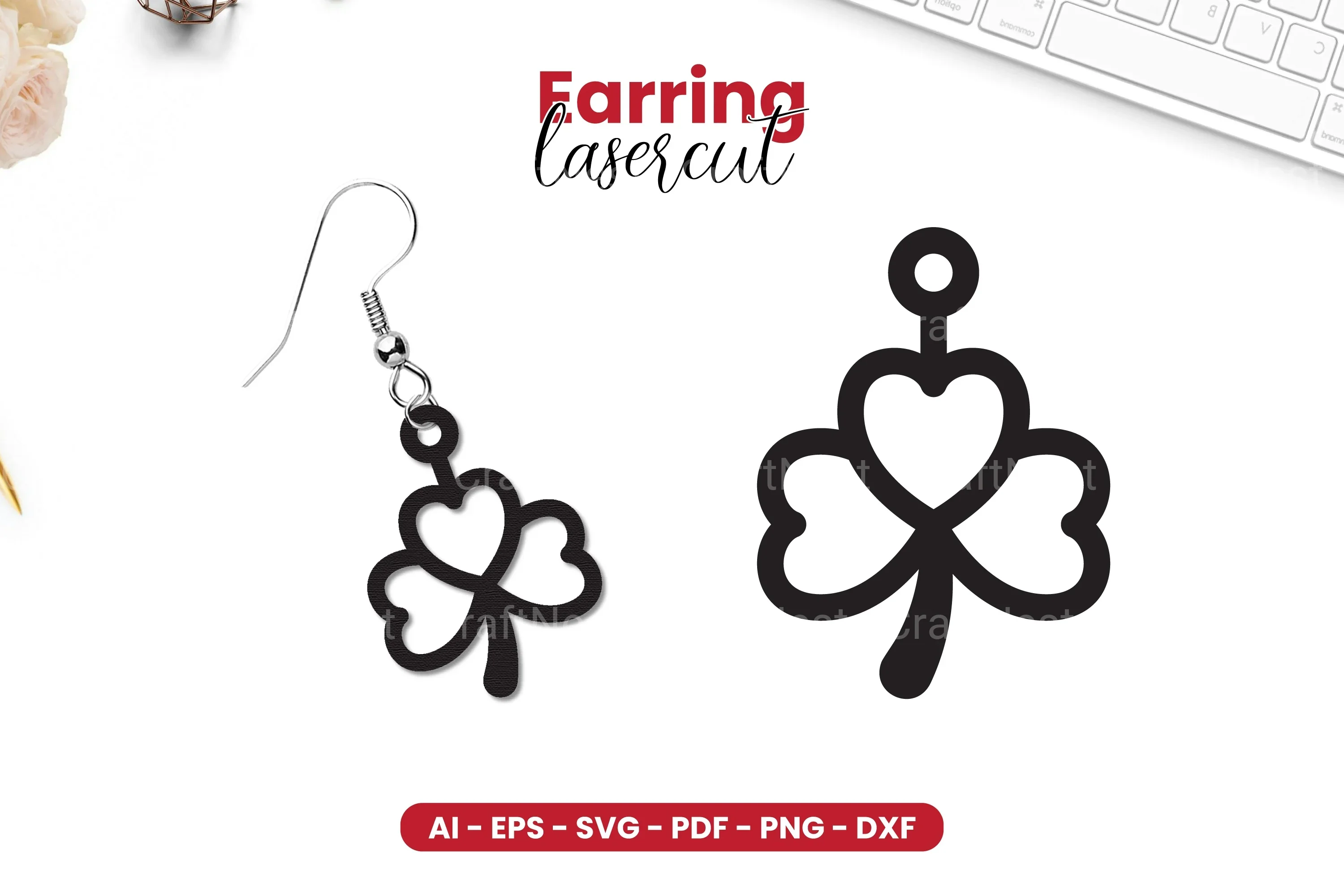 St Patrick's Day Earring Lasercut SVG Bundle