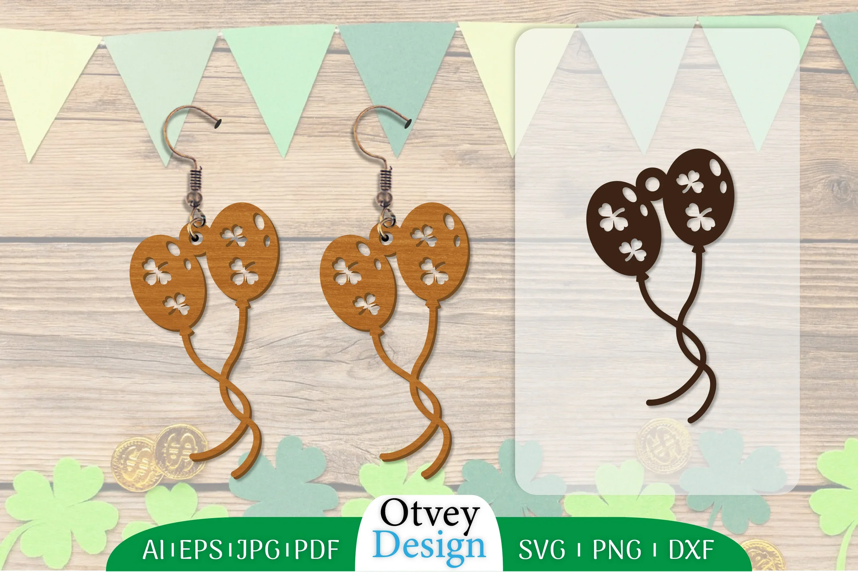 St Patrick's Day Earring SVG Bundle