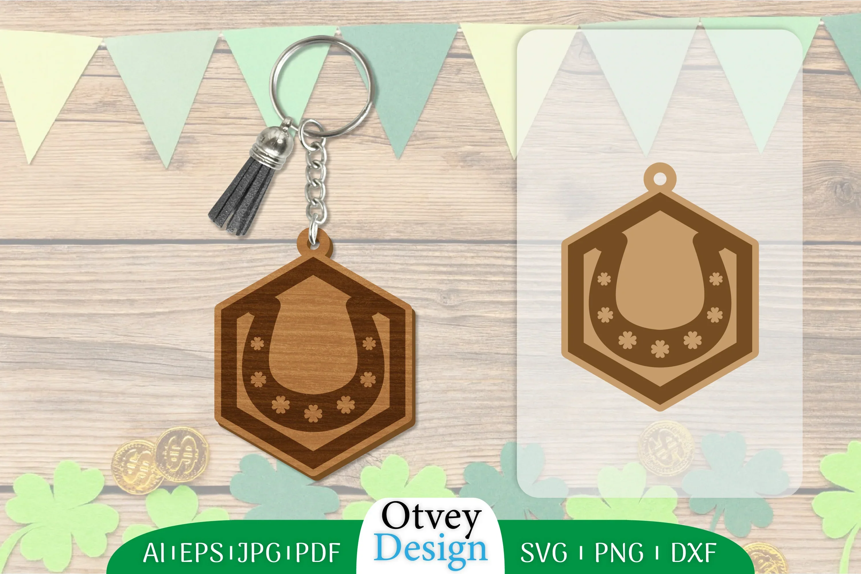 St Patrick's Day Keychain SVG Bundle