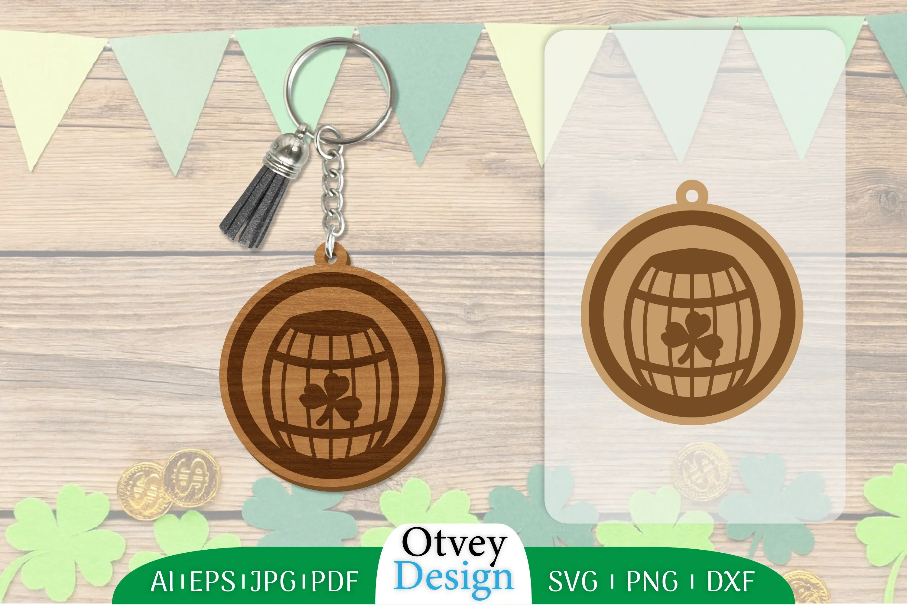 St Patrick's Day Keychain SVG Bundle