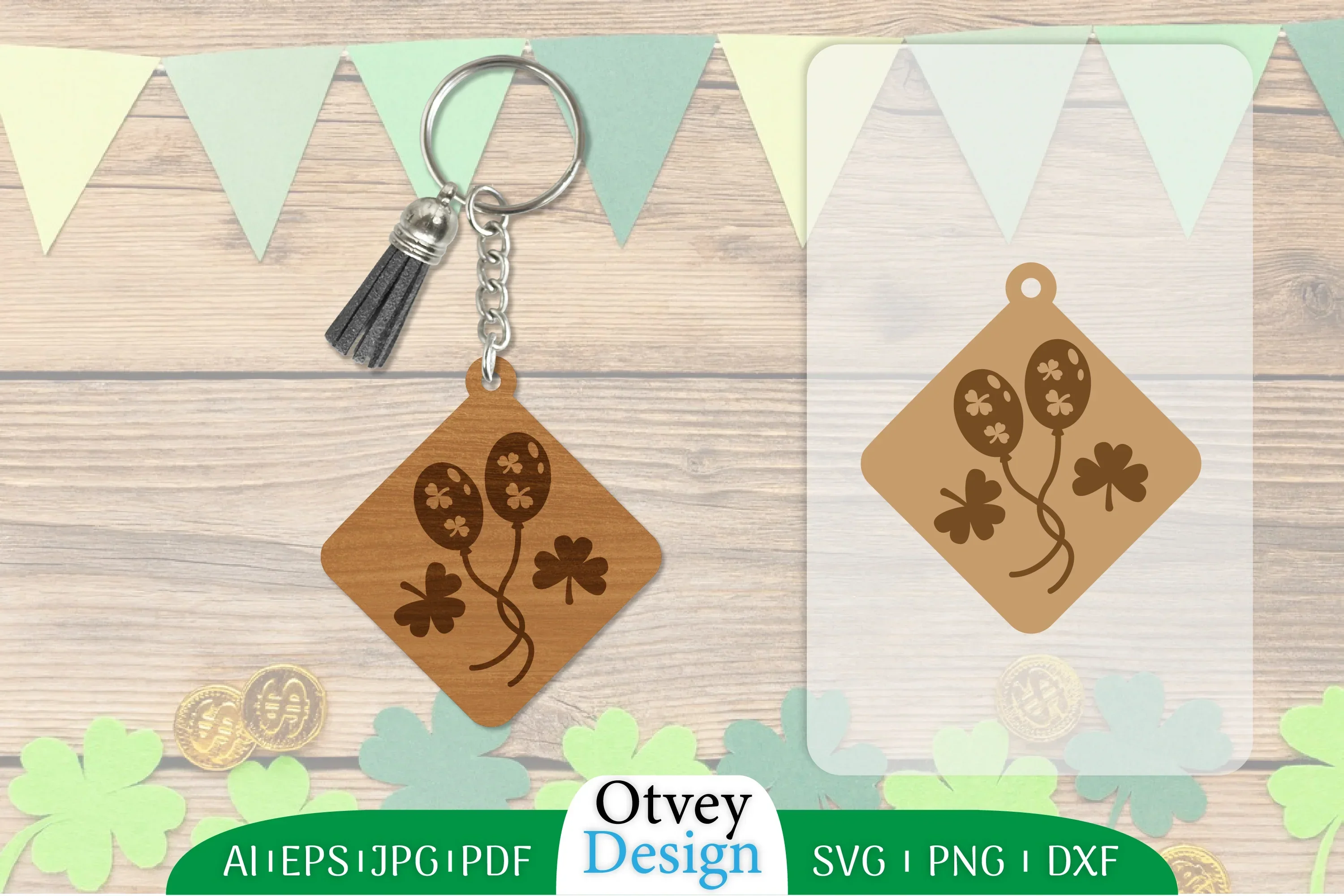 St Patrick's Day Keychain SVG Bundle