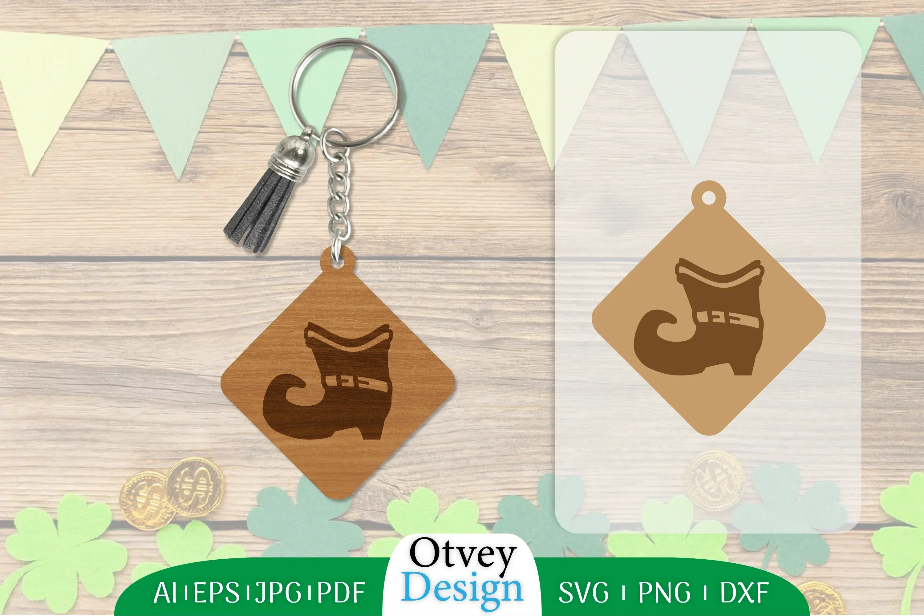 St Patrick's Day Keychain SVG Bundle