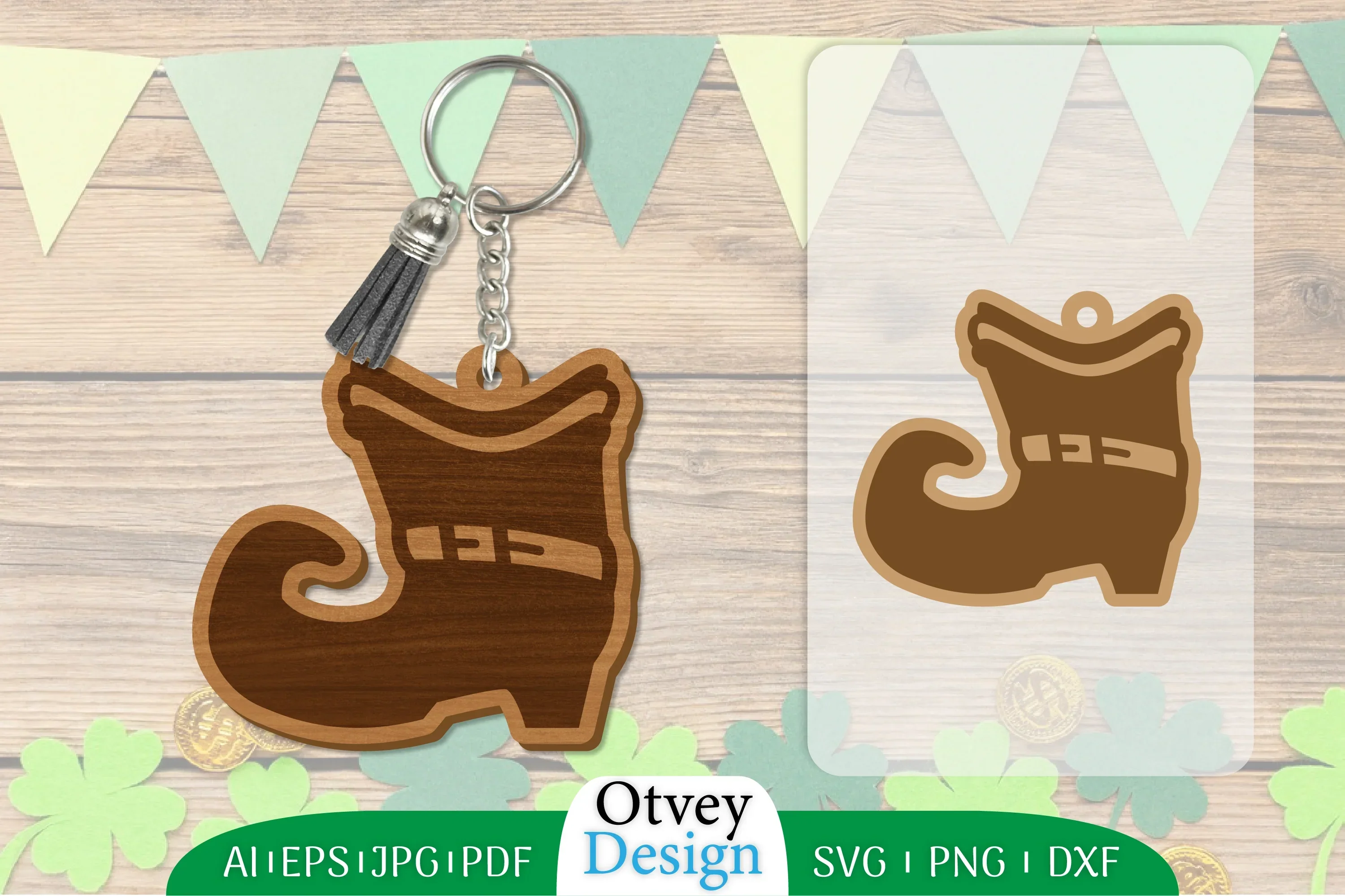 St Patrick's Day Keychain SVG Bundle