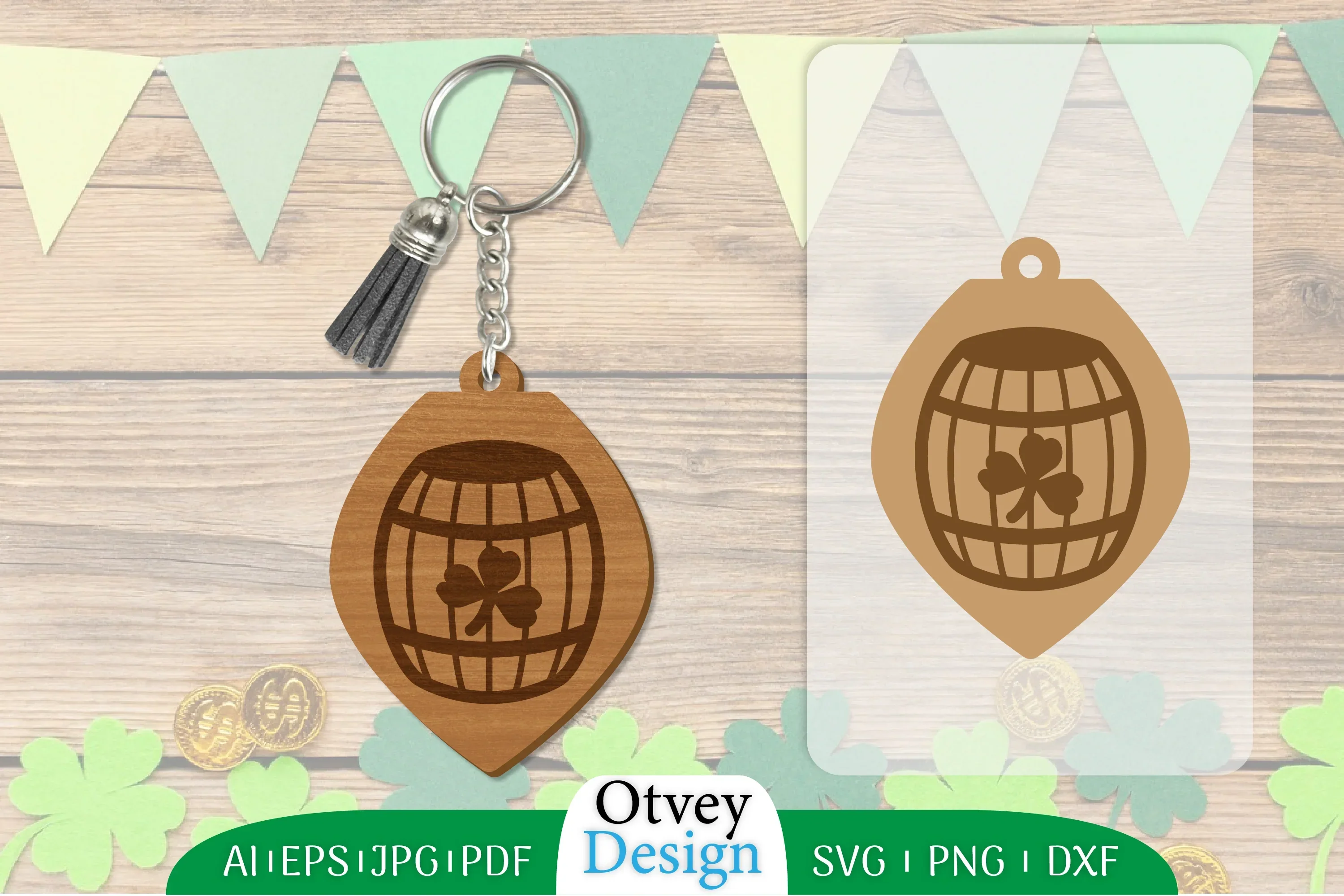 St Patrick's Day Keychain SVG Bundle