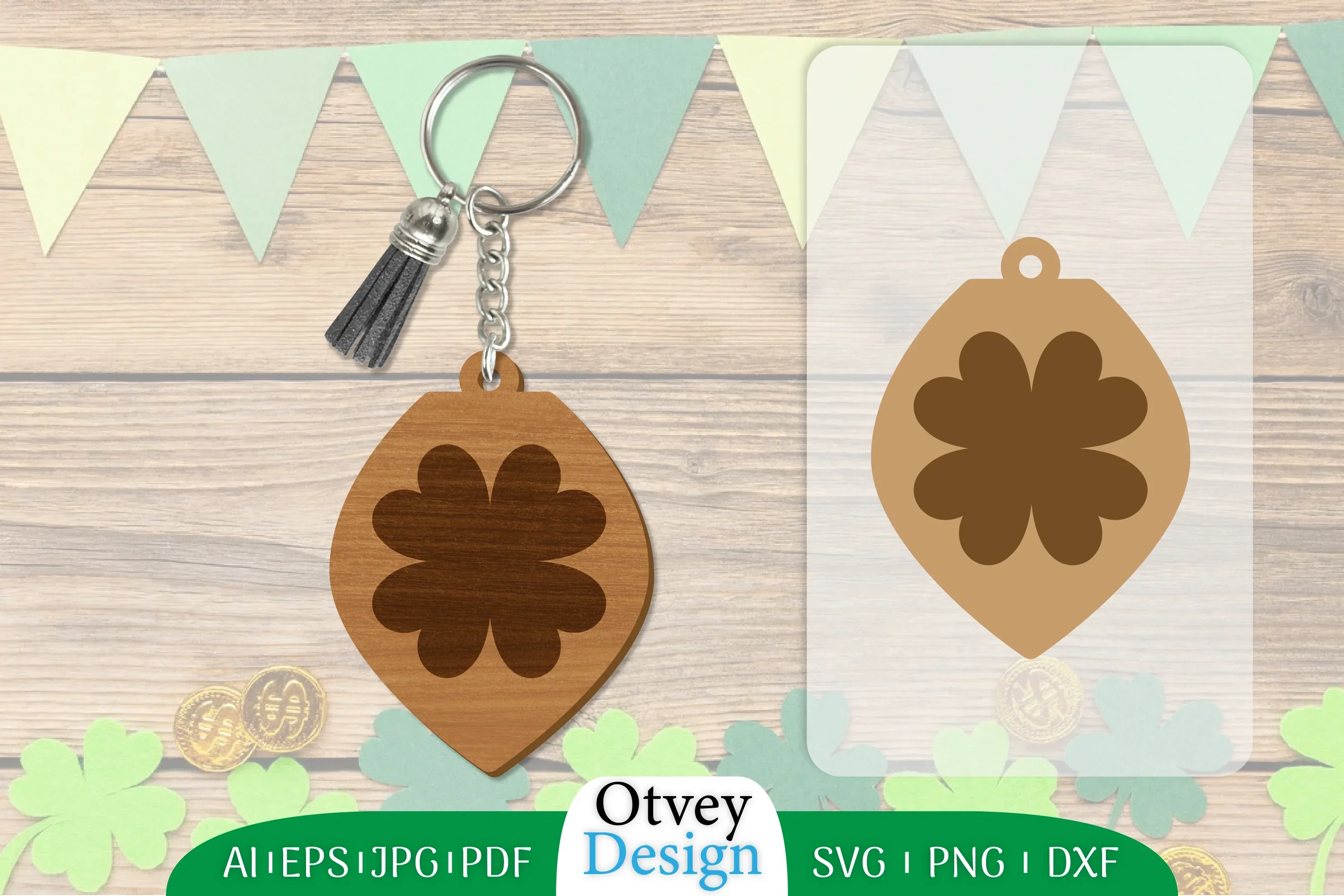 St Patrick's Day Keychain SVG Bundle