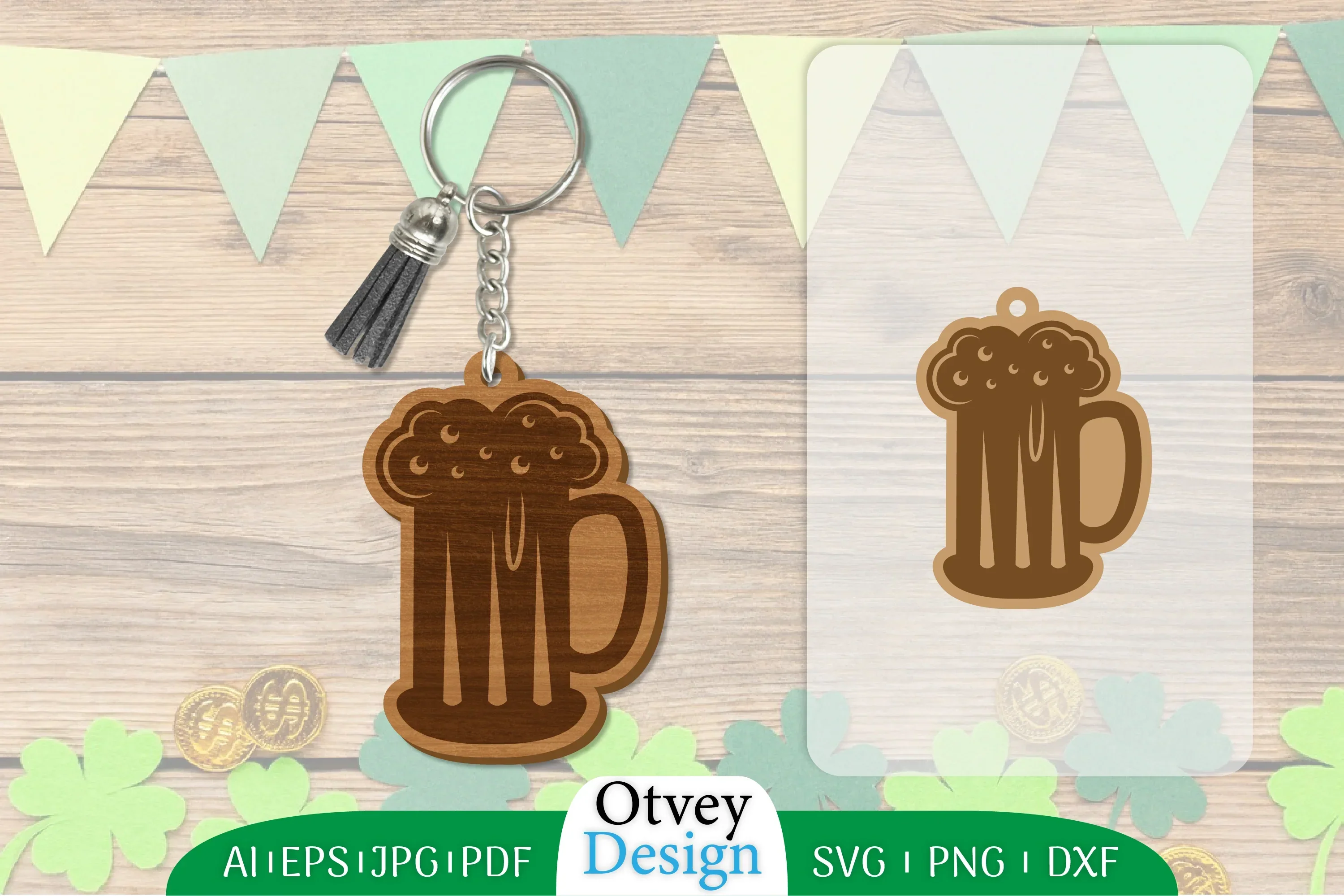 St Patrick's Day Keychain SVG Bundle