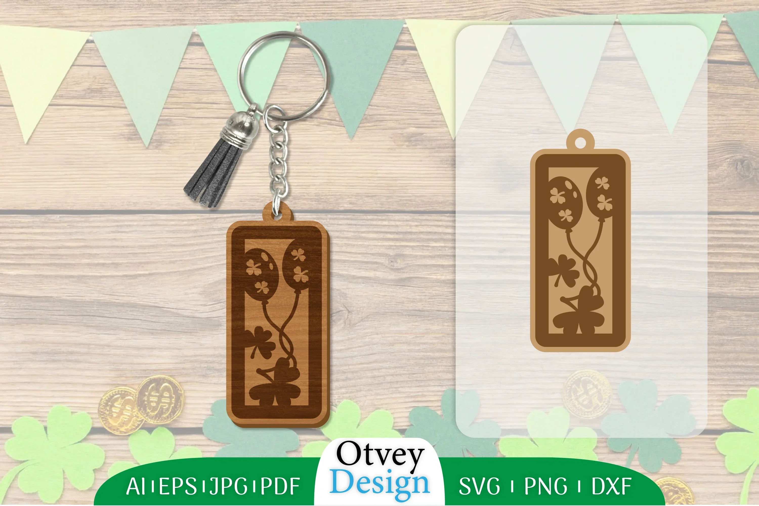 St Patrick's Day Keychain SVG Bundle