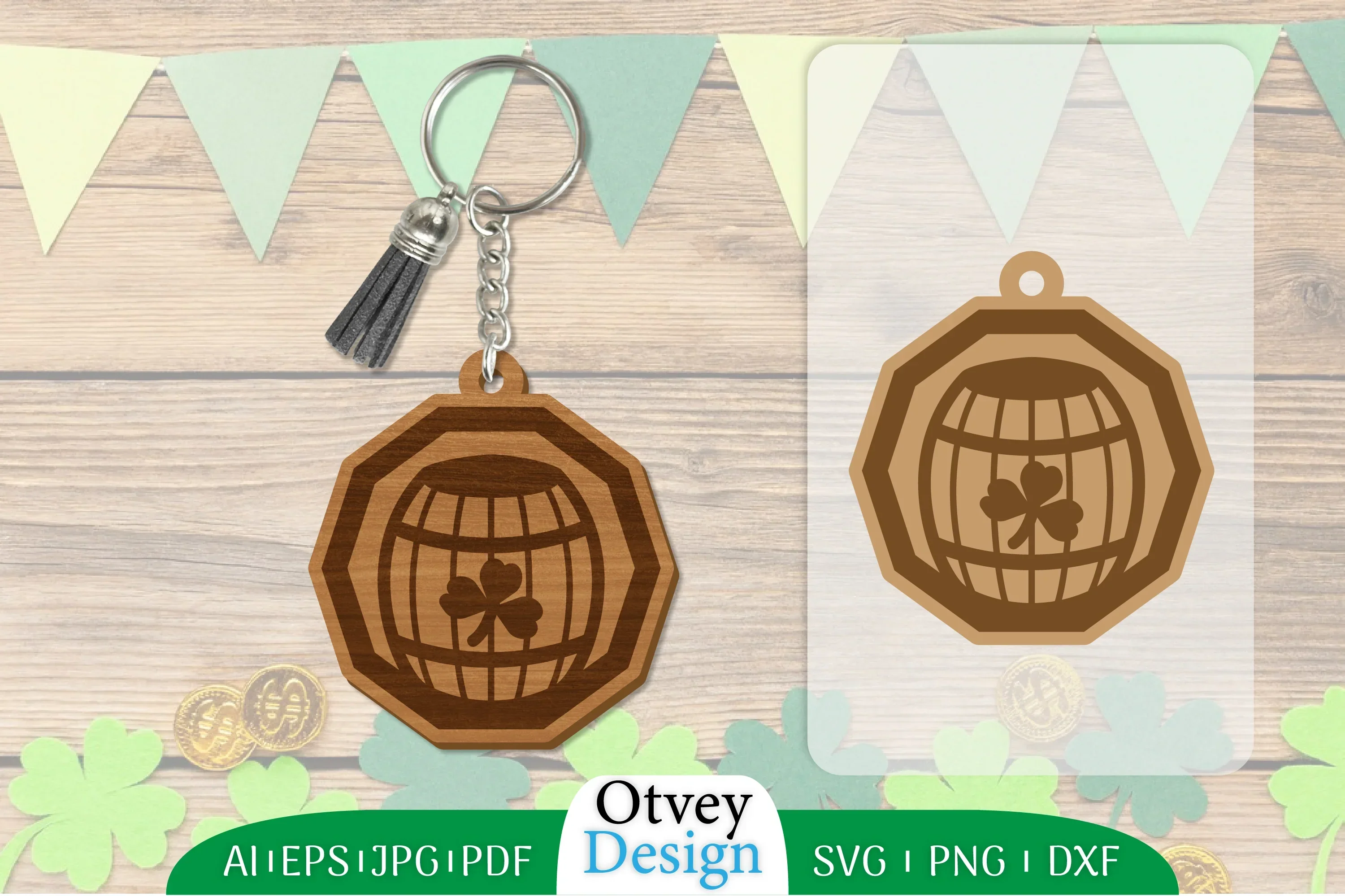 St Patrick's Day Keychain SVG Bundle