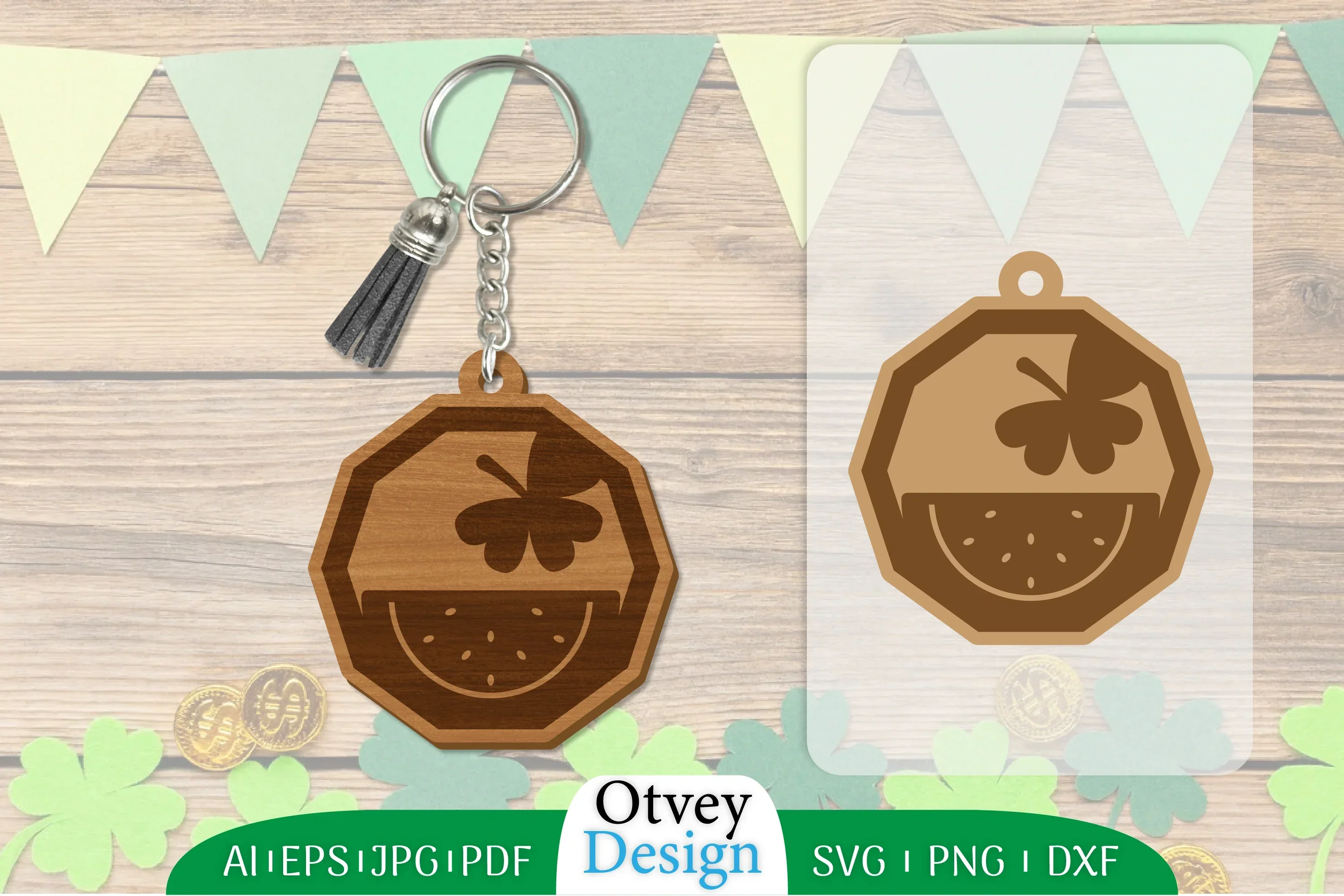 St Patrick's Day Keychain SVG Bundle