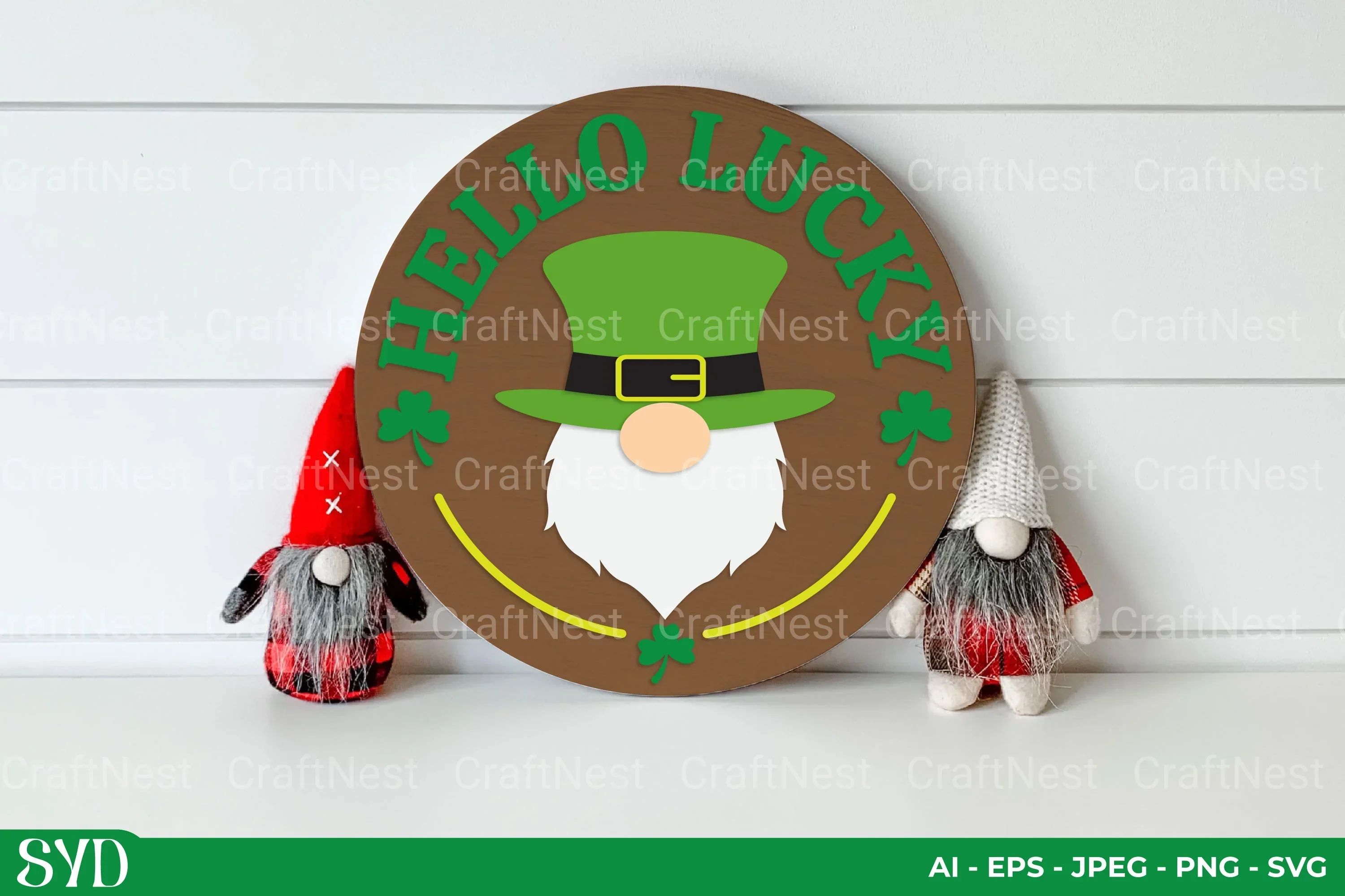 St. Patrick's Day Round Sign SVG Bundle