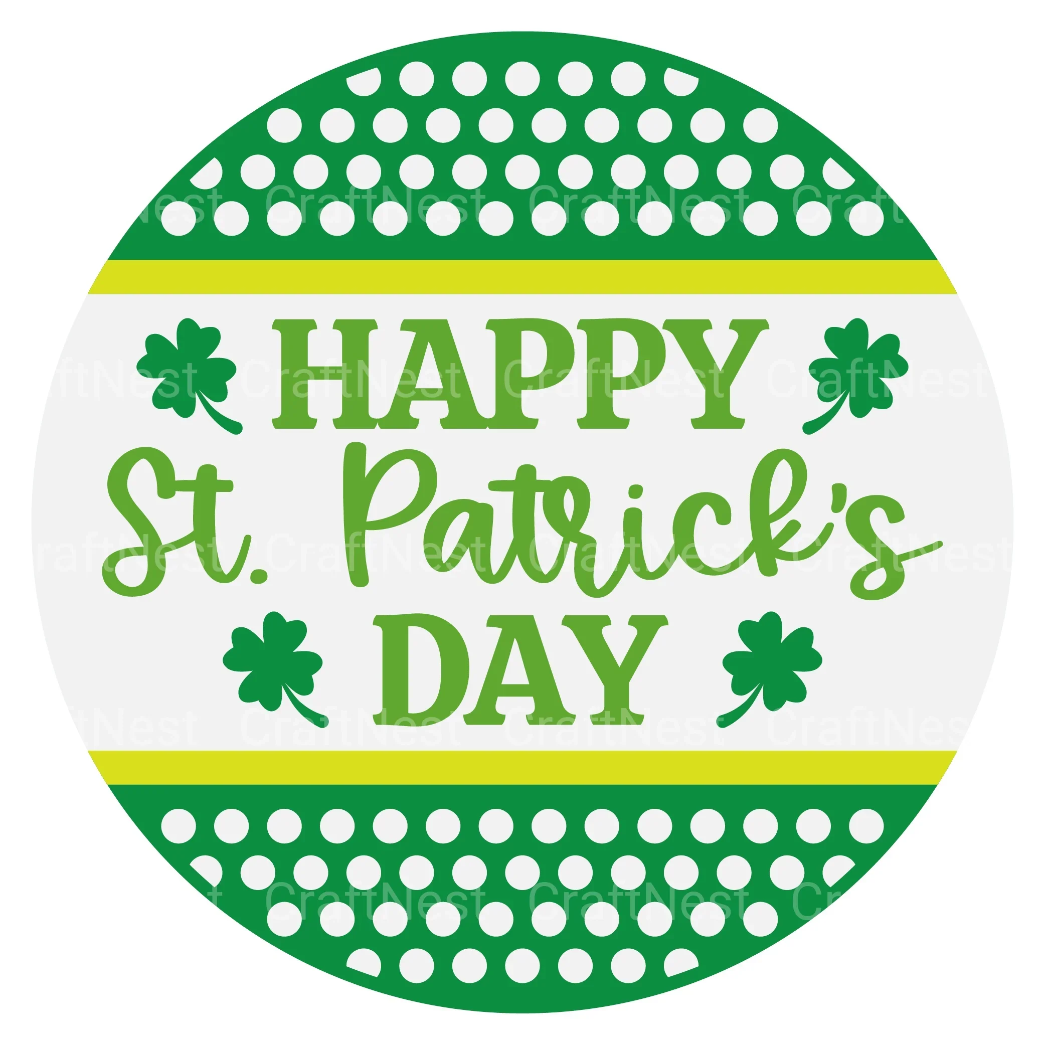 St. Patrick's Day Round Sign SVG Bundle - Image 2