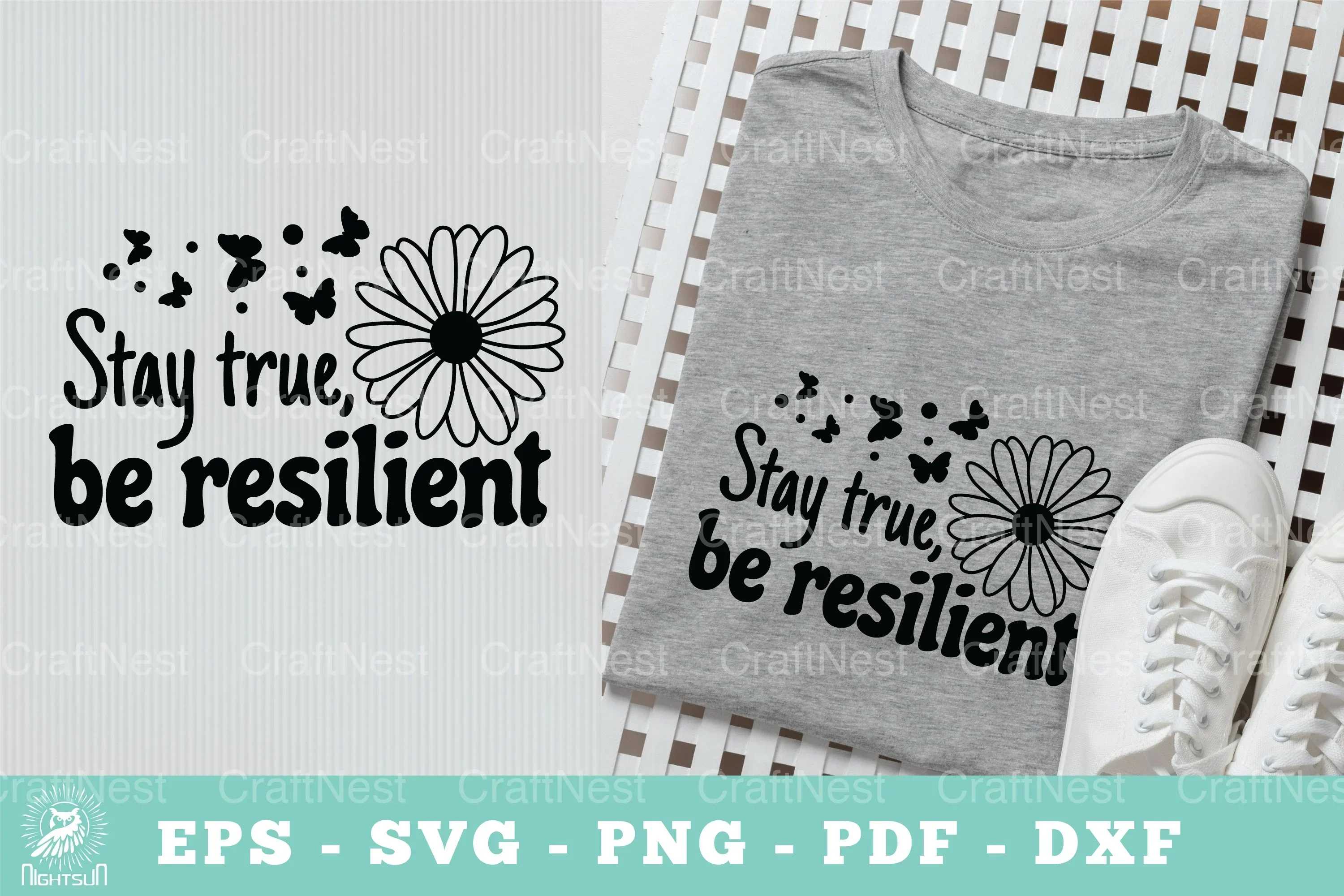 Stay True, Be Resilient Motivational SVG Bundle