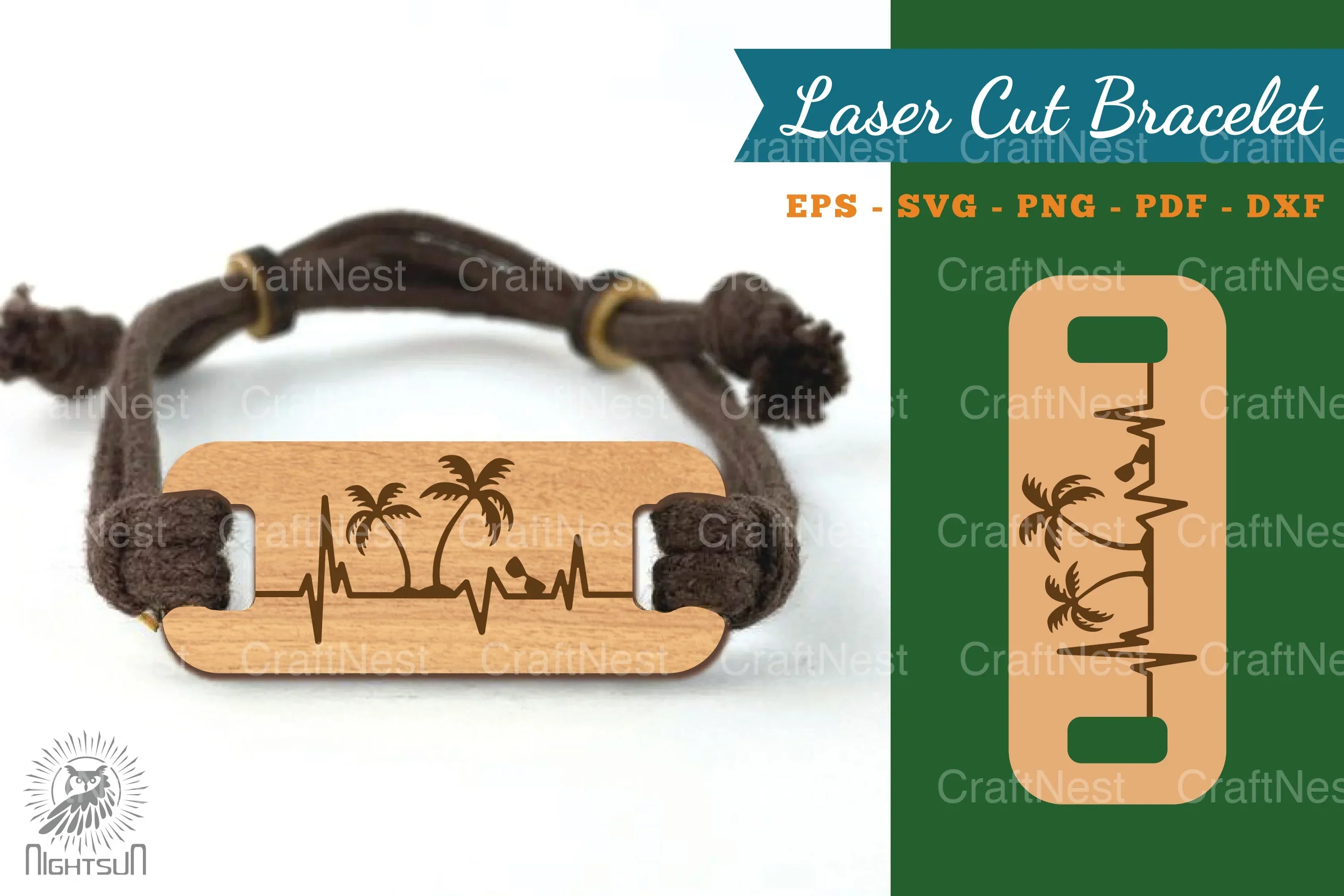 Summer Laser Cut Bracelet Design Bundle