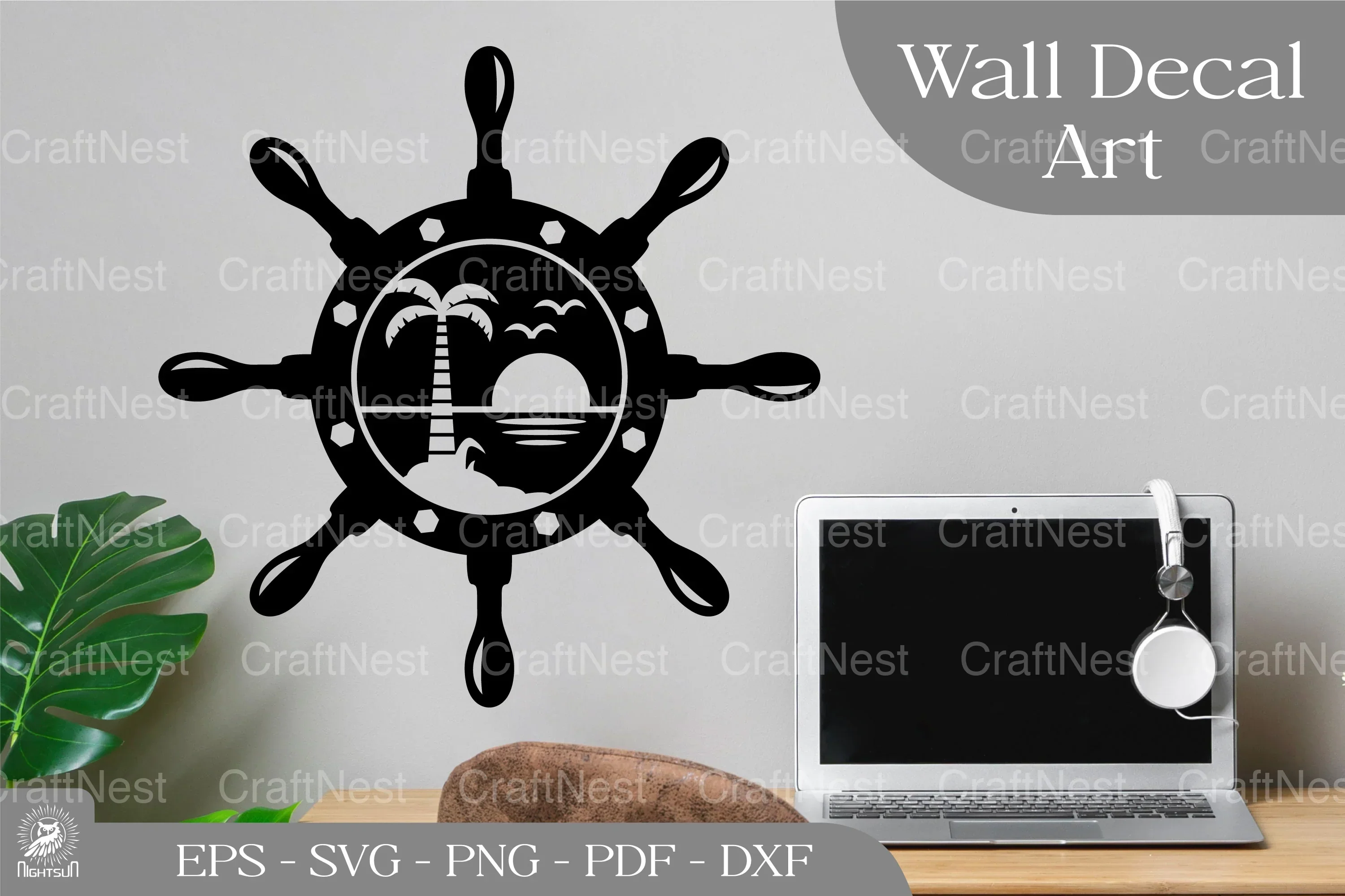 Summer on Sunset Wall Decal