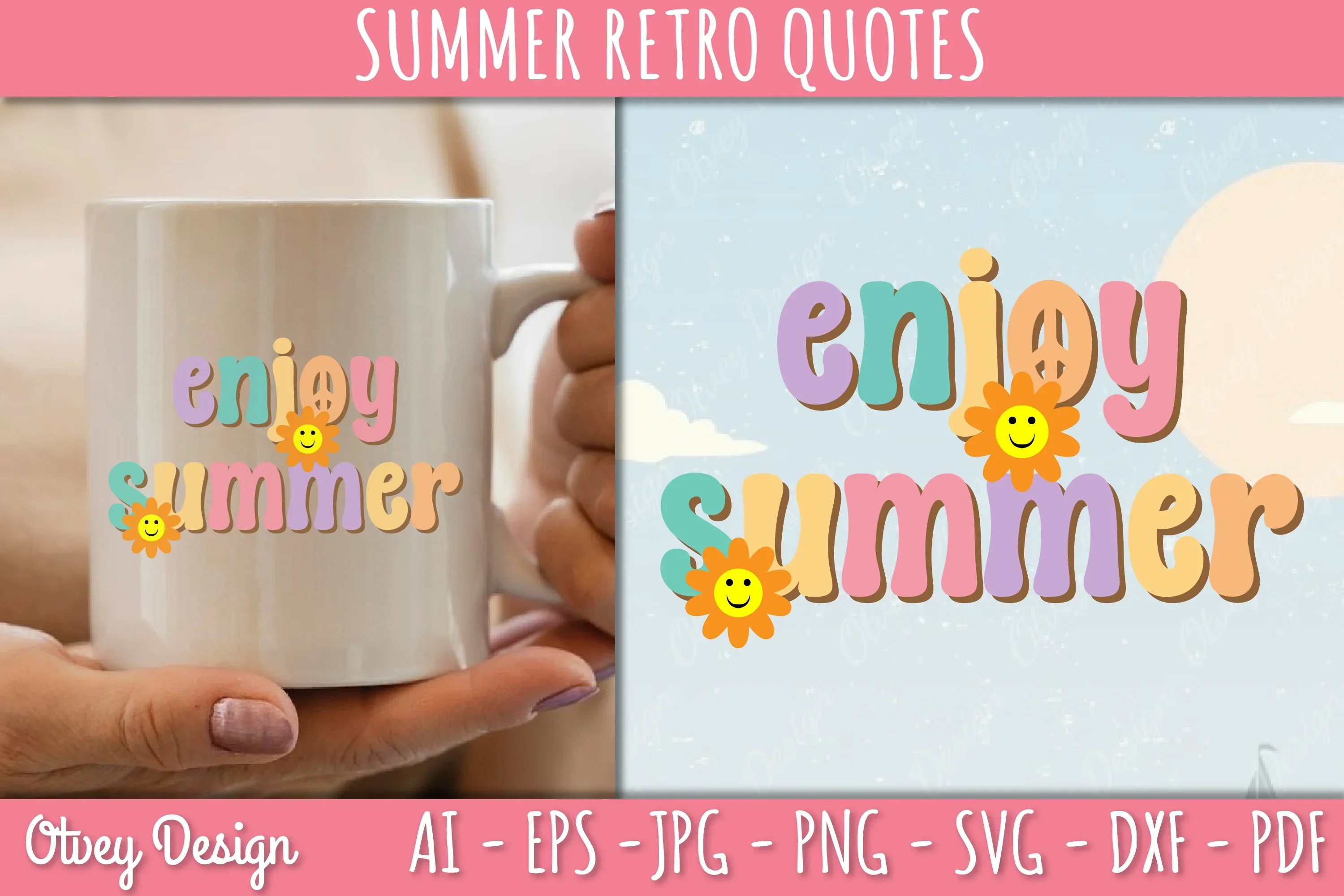 Summer Retro Quotes SVG Bundle - Image 3