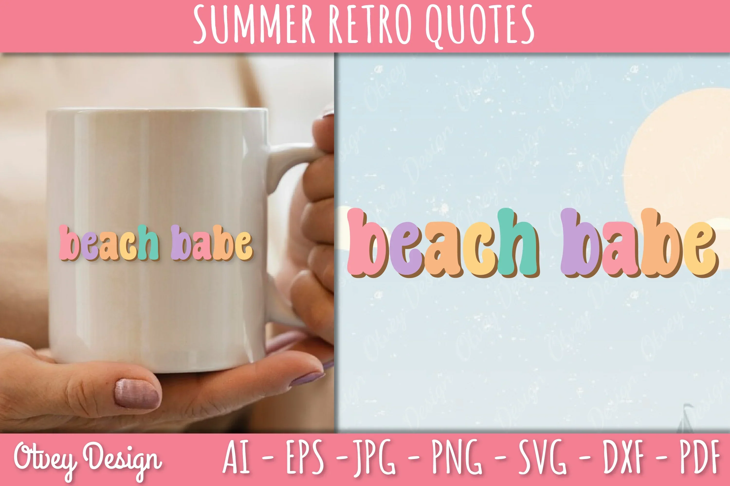 Summer Retro Quotes SVG Bundle - Image 3