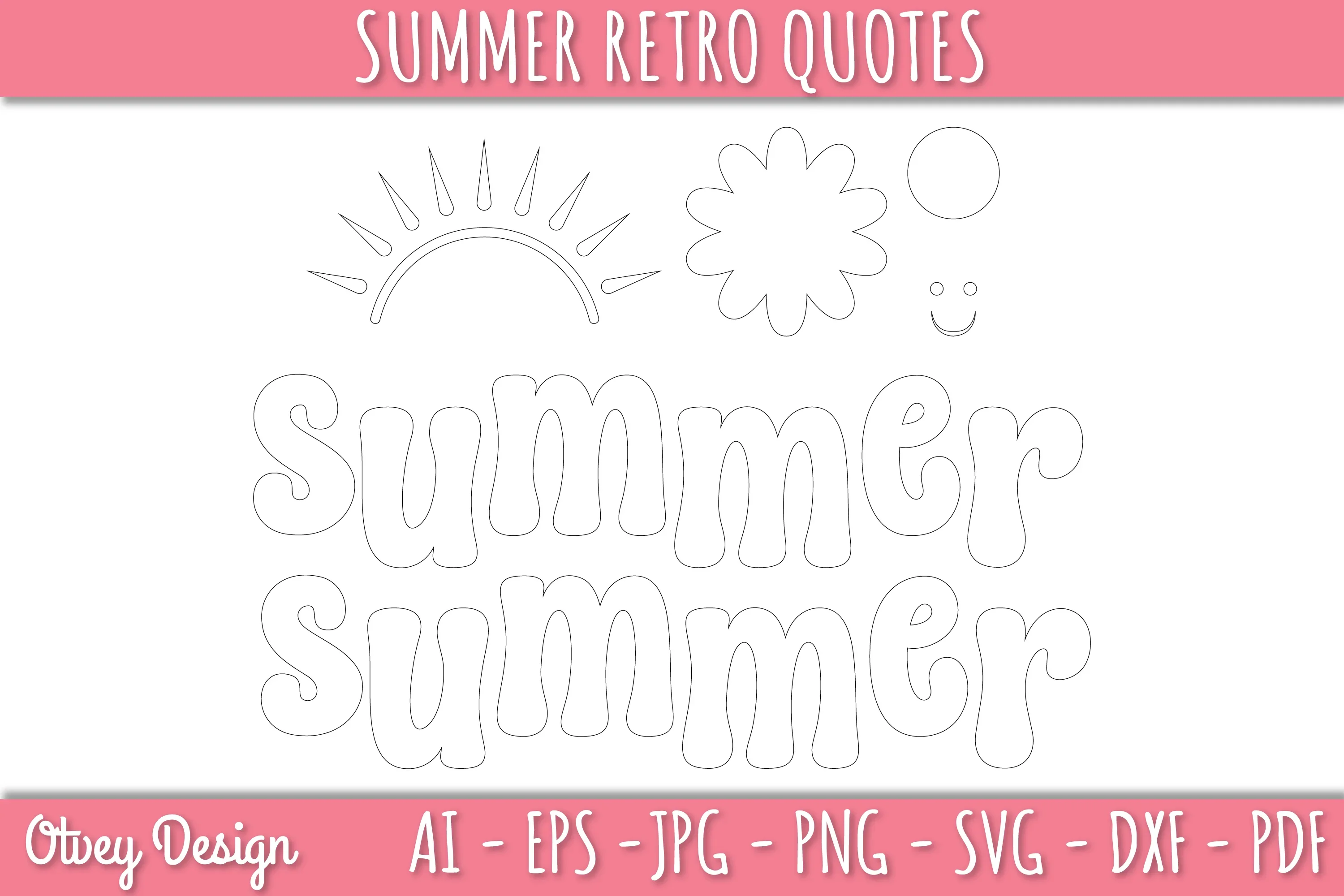 Summer Retro Quotes SVG Bundle - Image 4