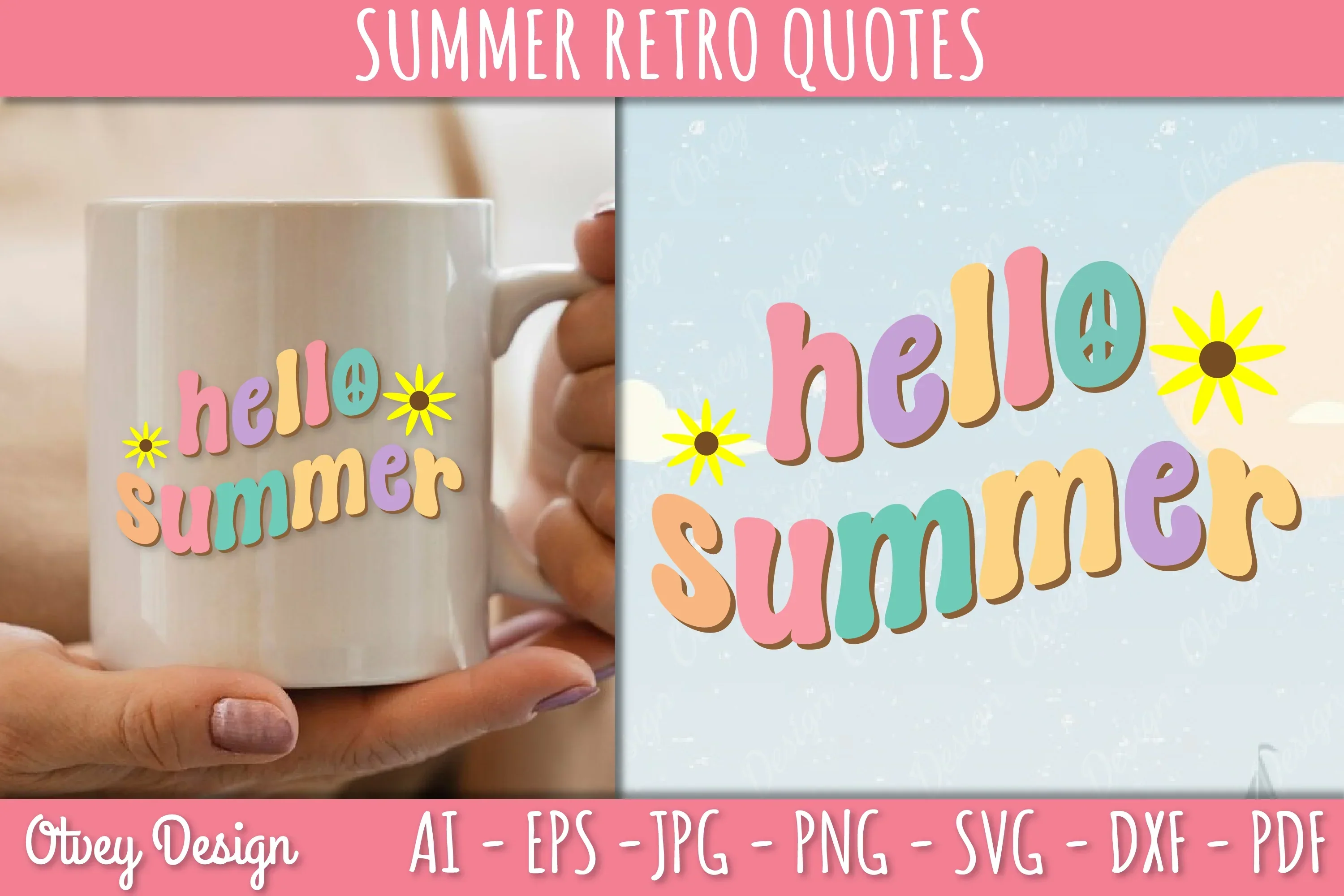 Summer Retro Quotes SVG Bundle - Image 3