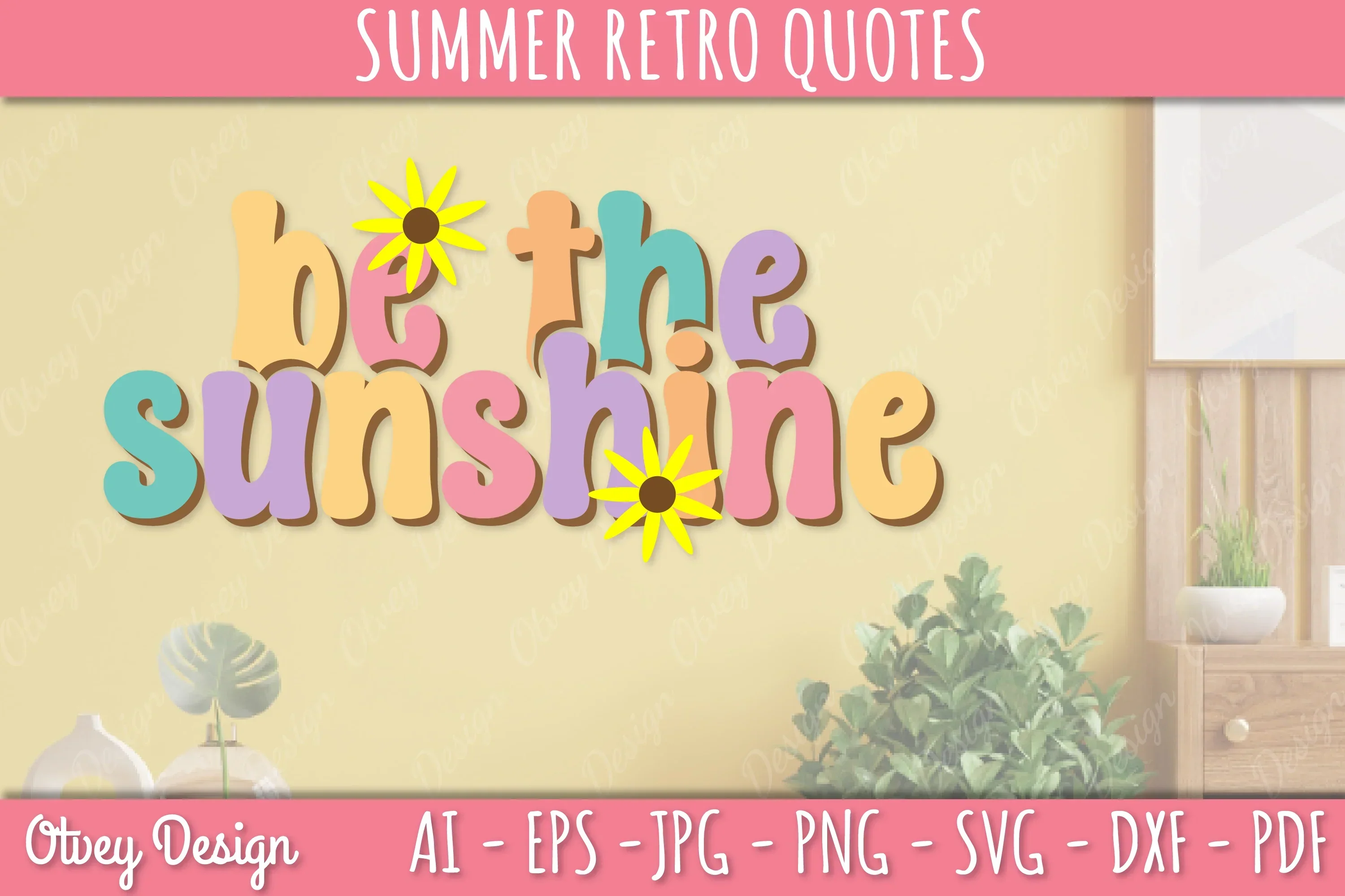 Summer Retro Quotes SVG Bundle