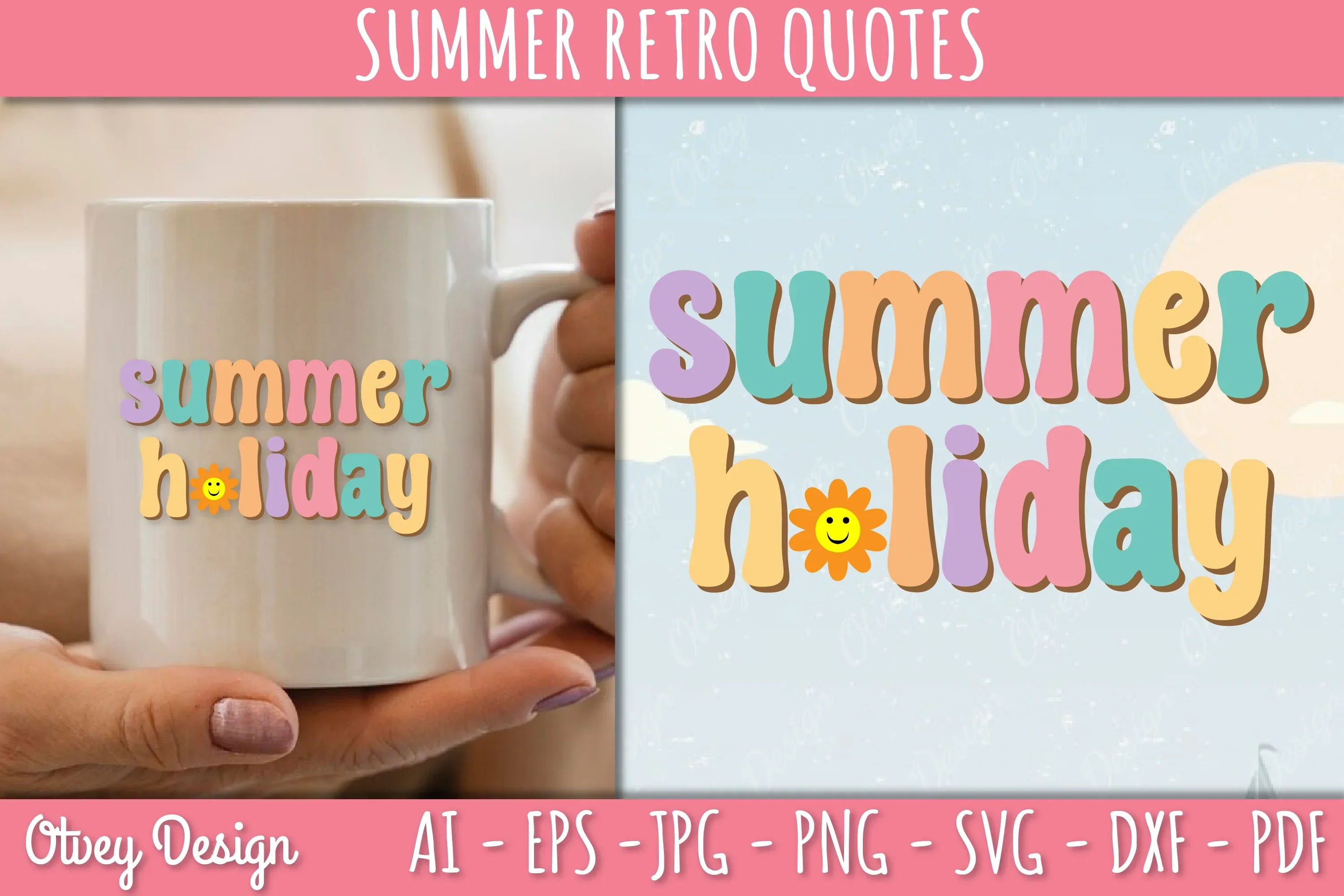 Summer Retro Quotes SVG Bundle - Image 2