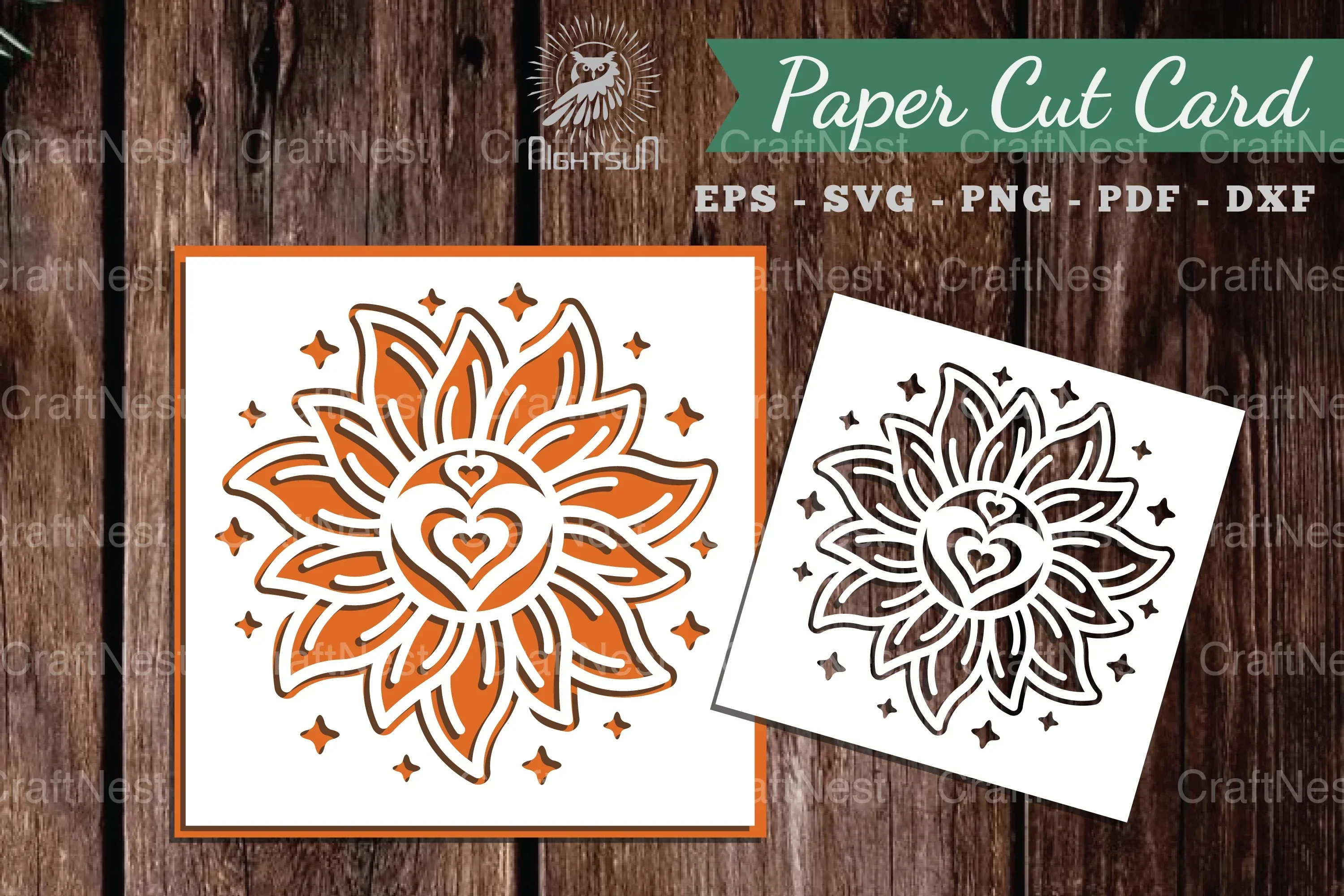 Sunshine Papercut Card SVG Bundle