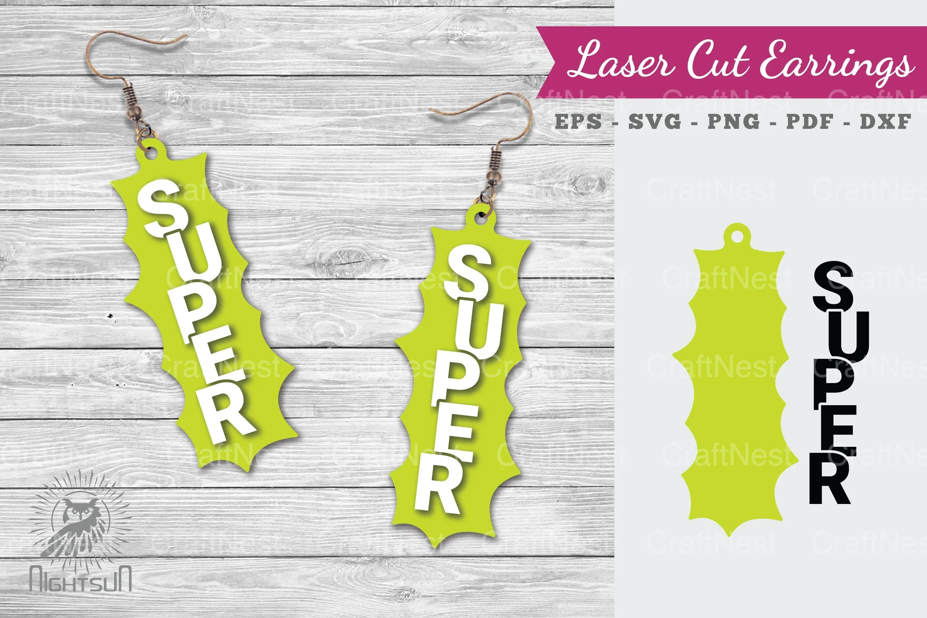 Super Laser Cut Earrings SVG Bundle