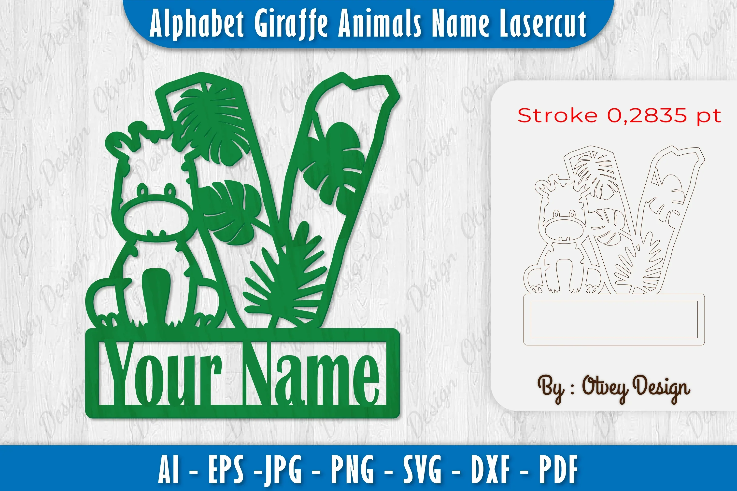 V-Your Name SVG Bundle