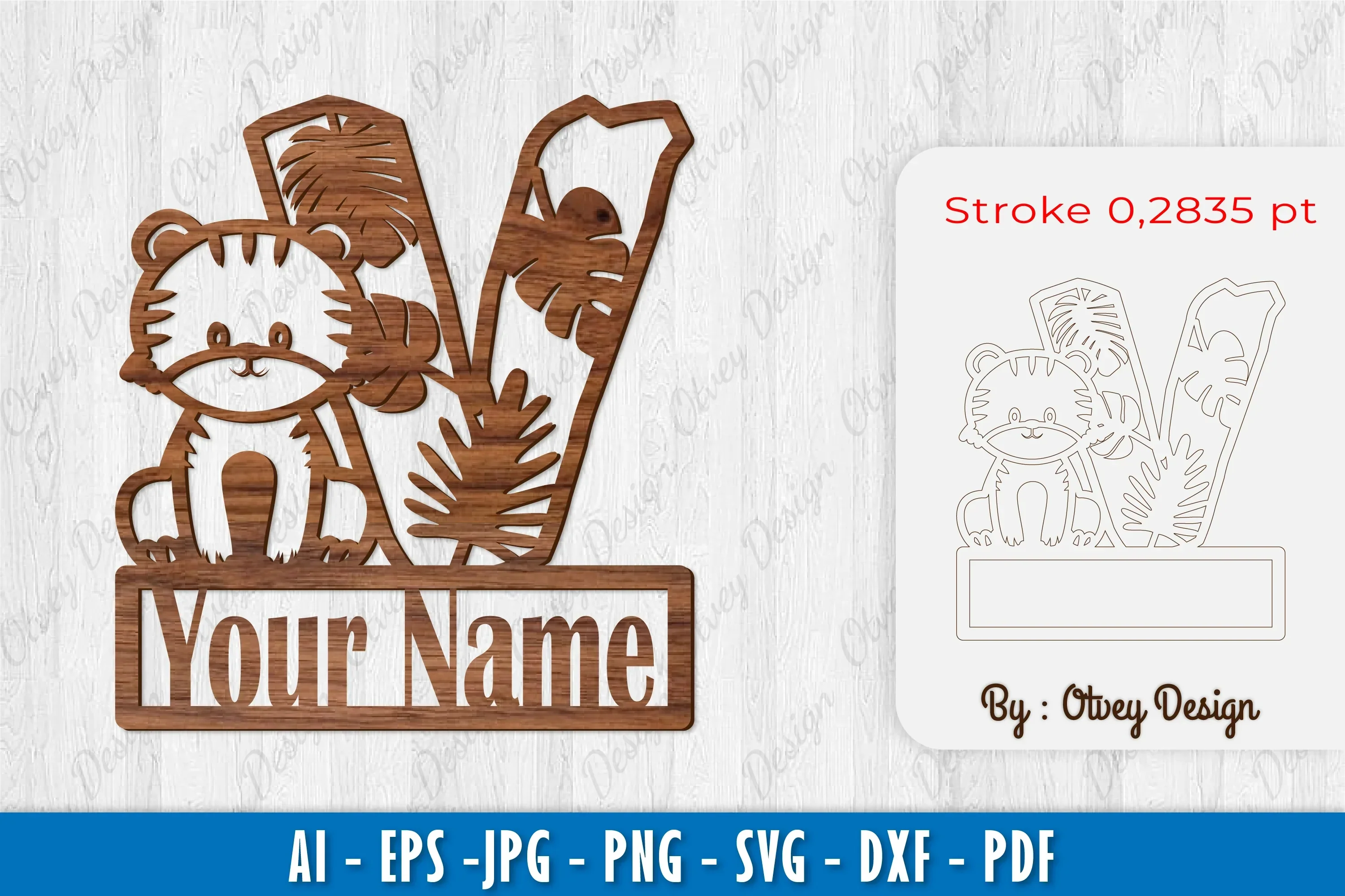 V-Your Name SVG Bundle