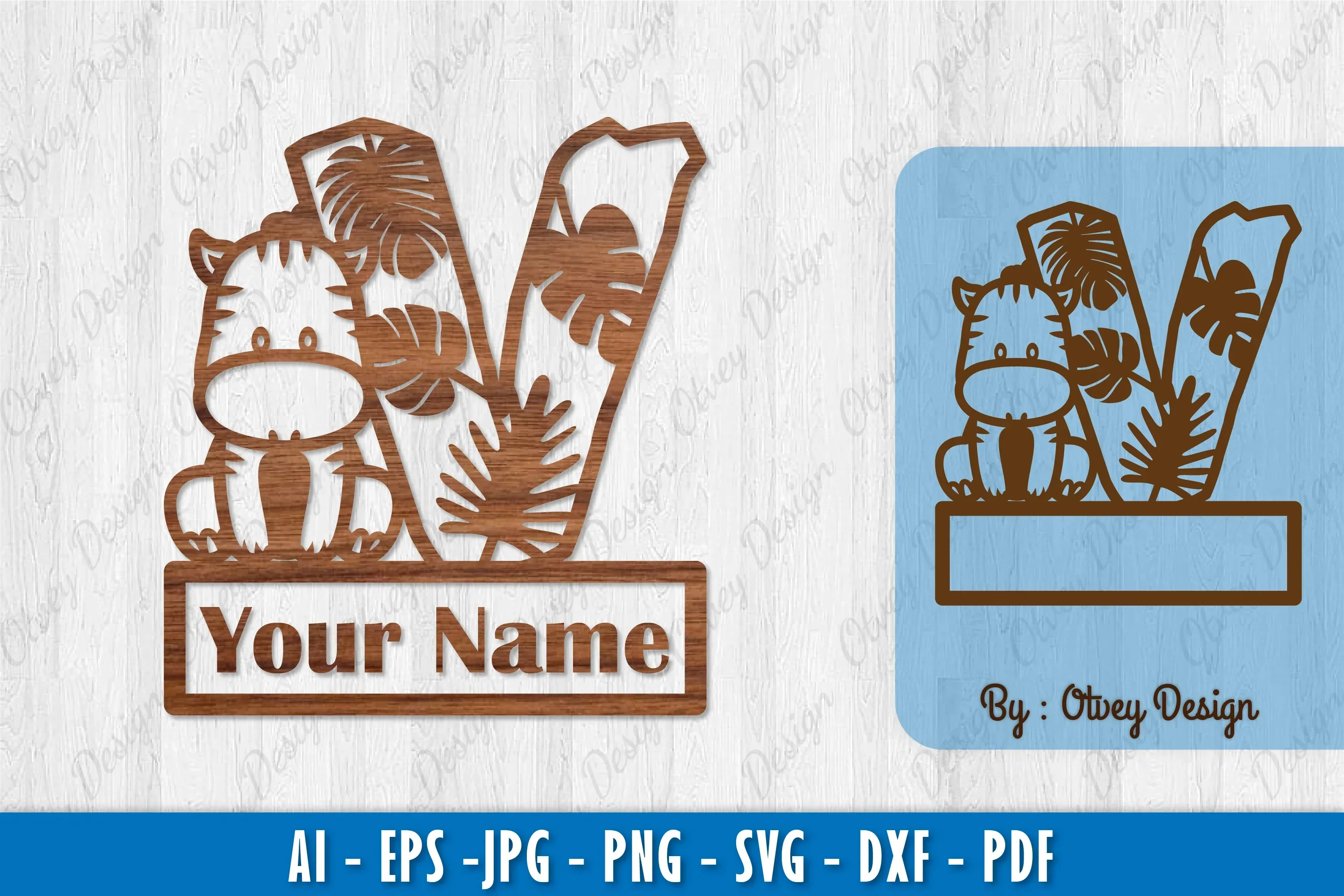 V-Your Name SVG Bundle