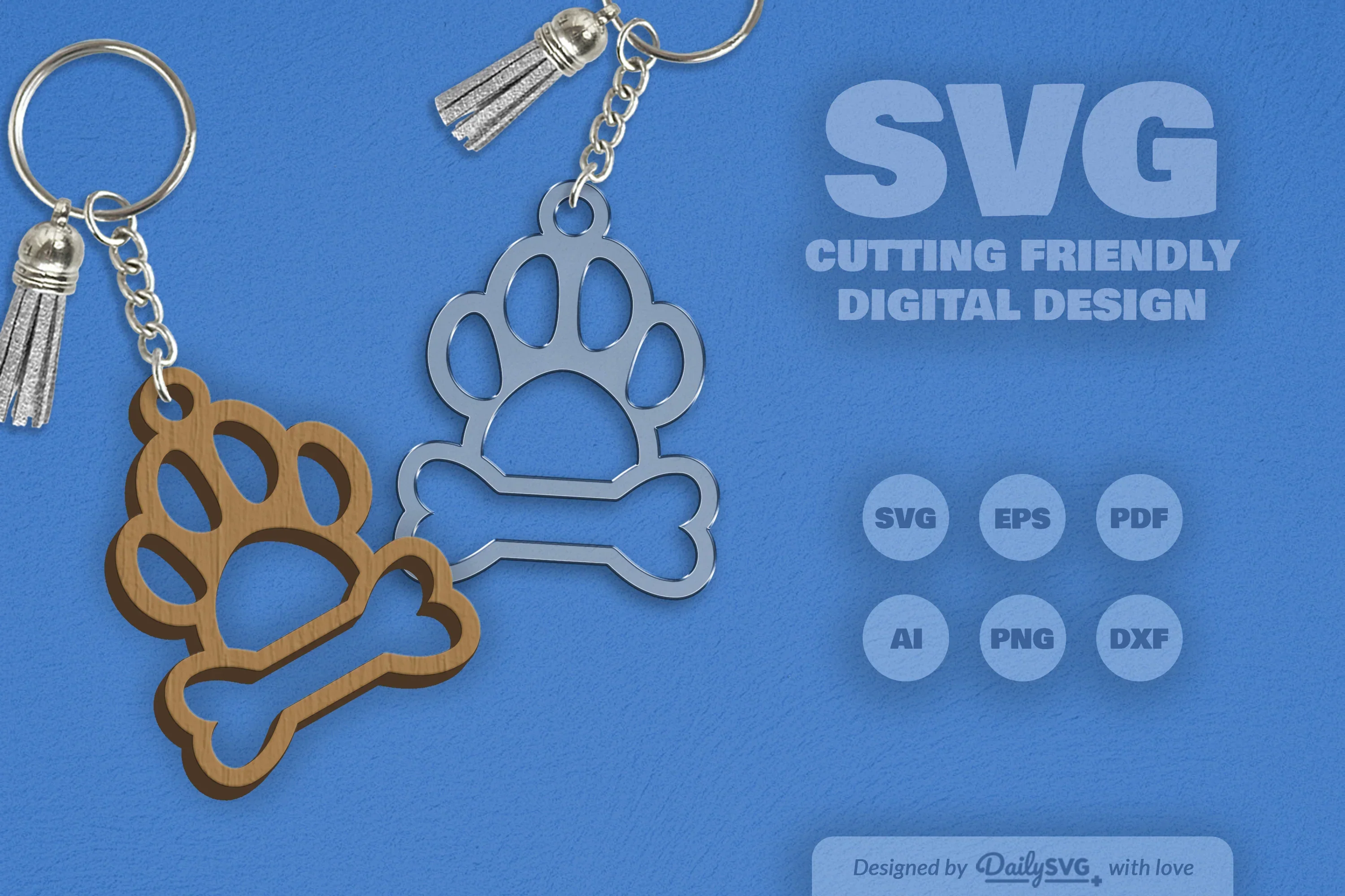 SVG Paw Print SVG Bundle for Crafts - Image 2