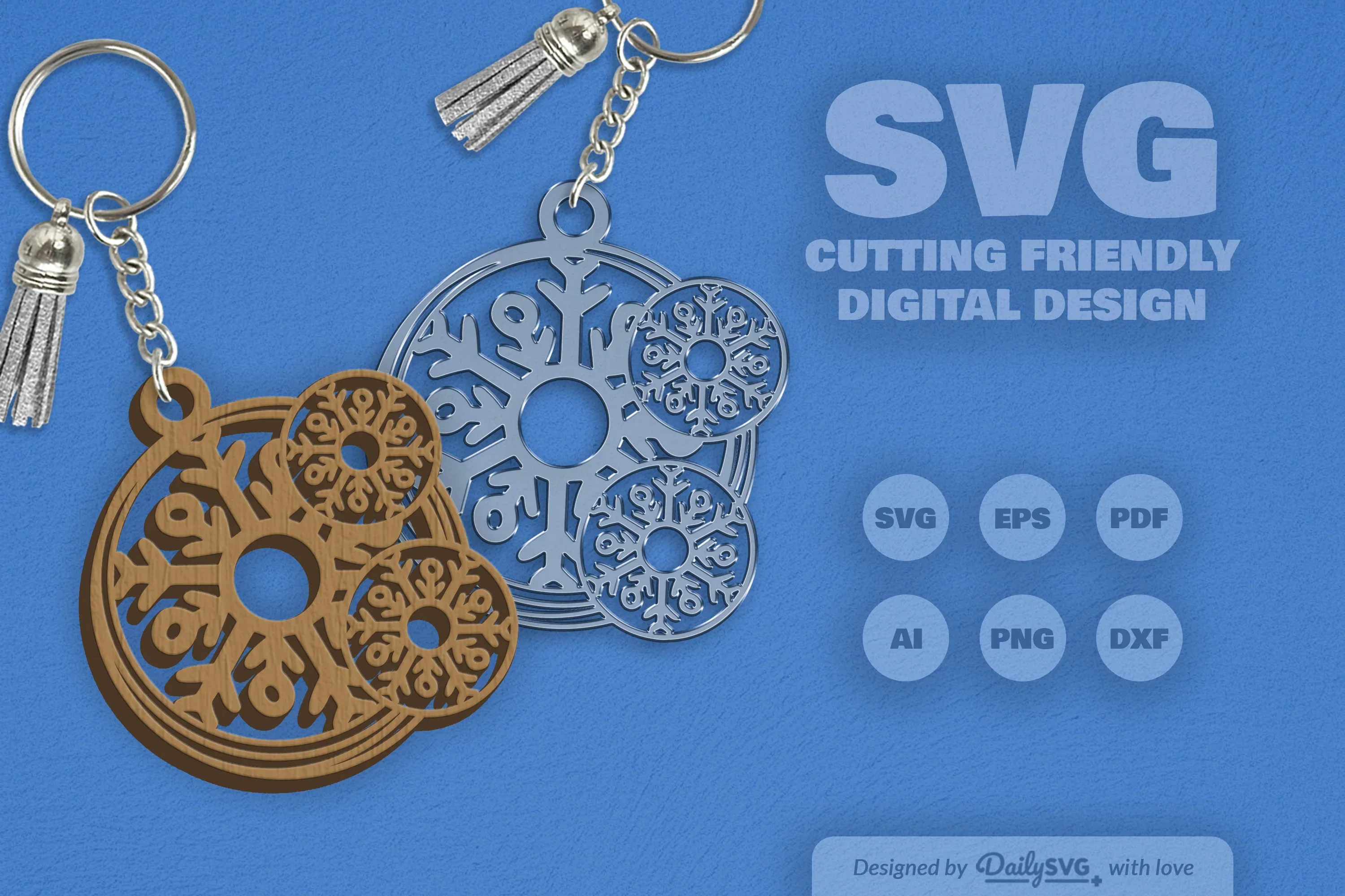 SVG Round Snowflake SVG Bundle - Image 2