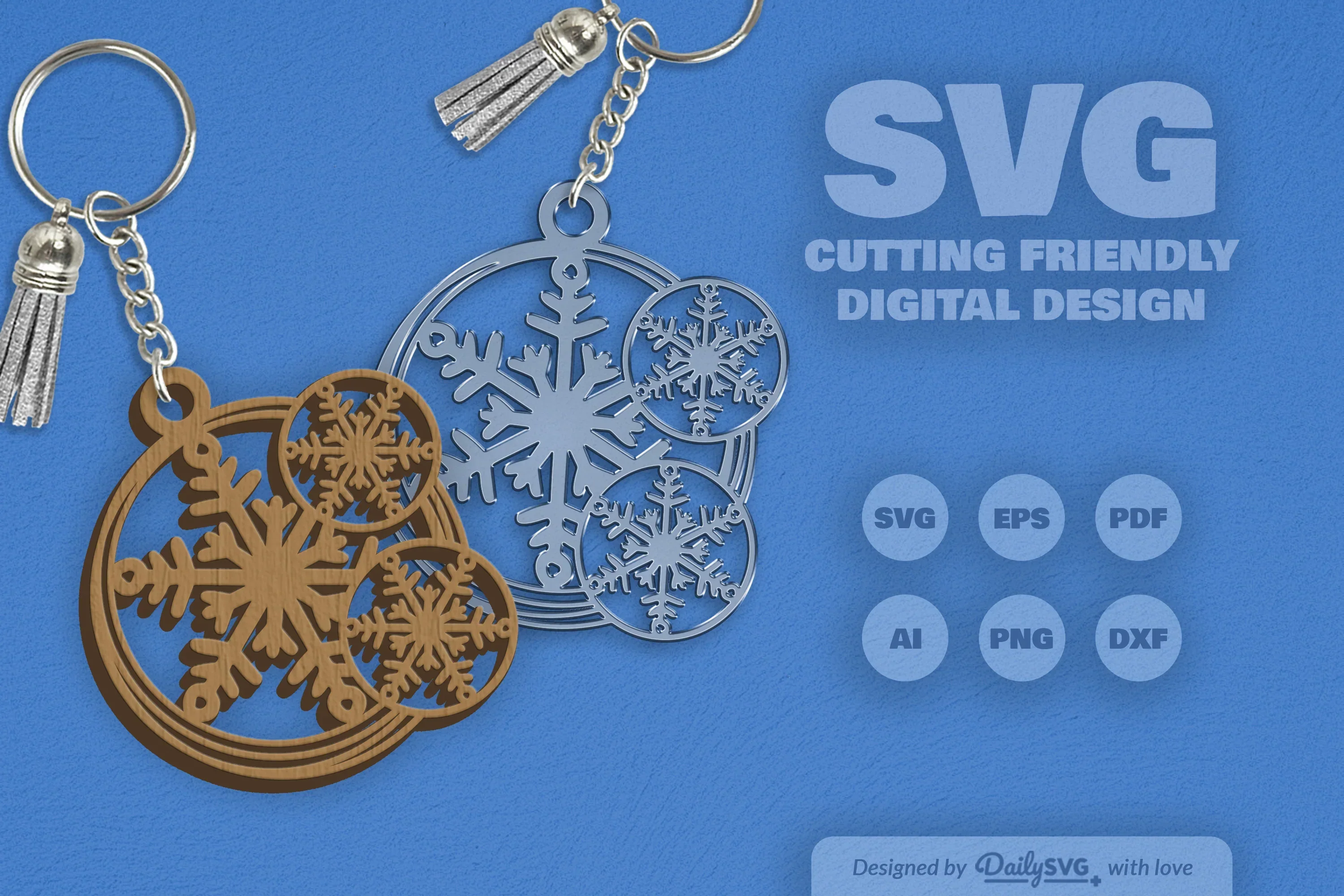 SVG Round Snowflake SVG Bundle - Image 2