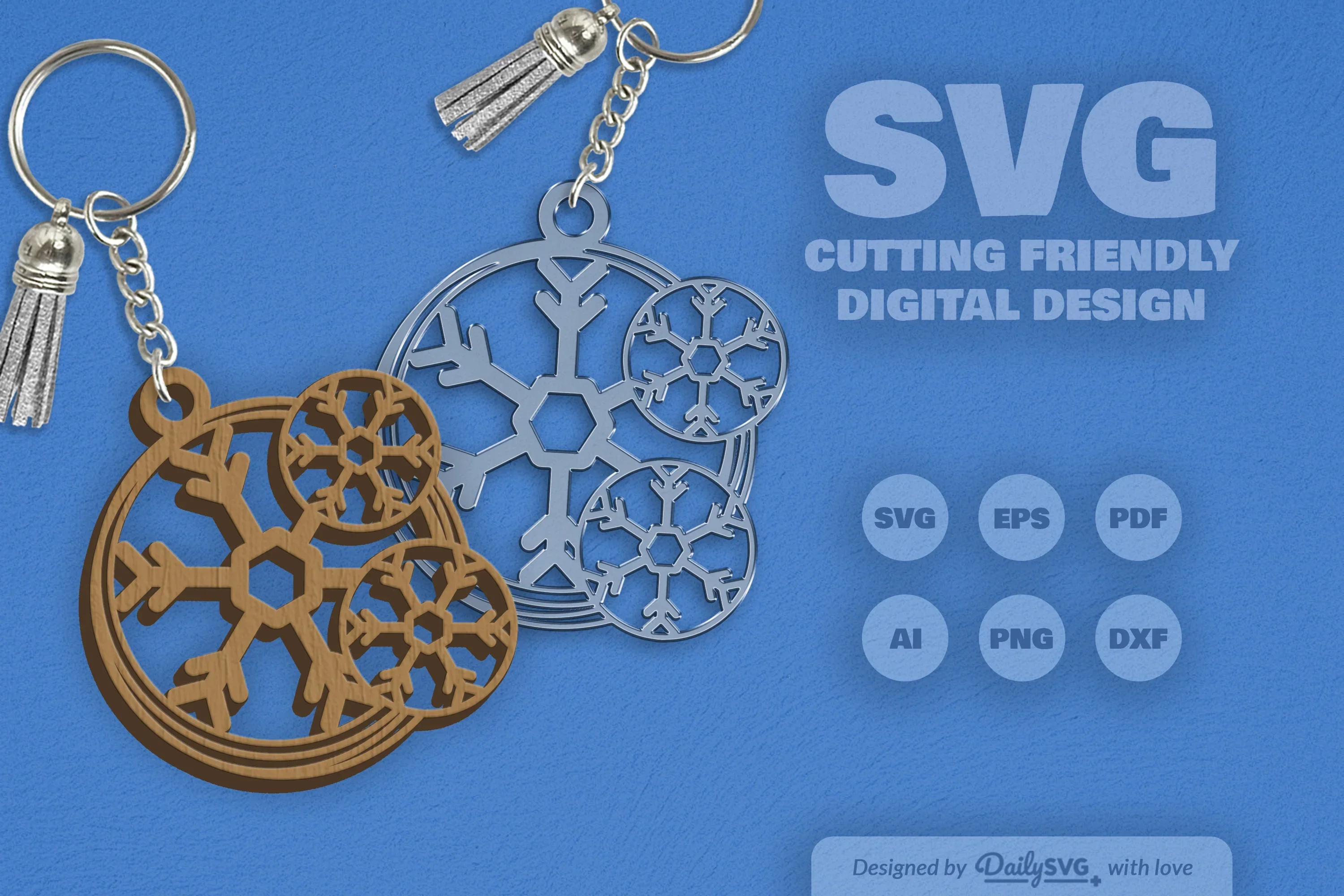 SVG Round Snowflake SVG Bundle - Image 2