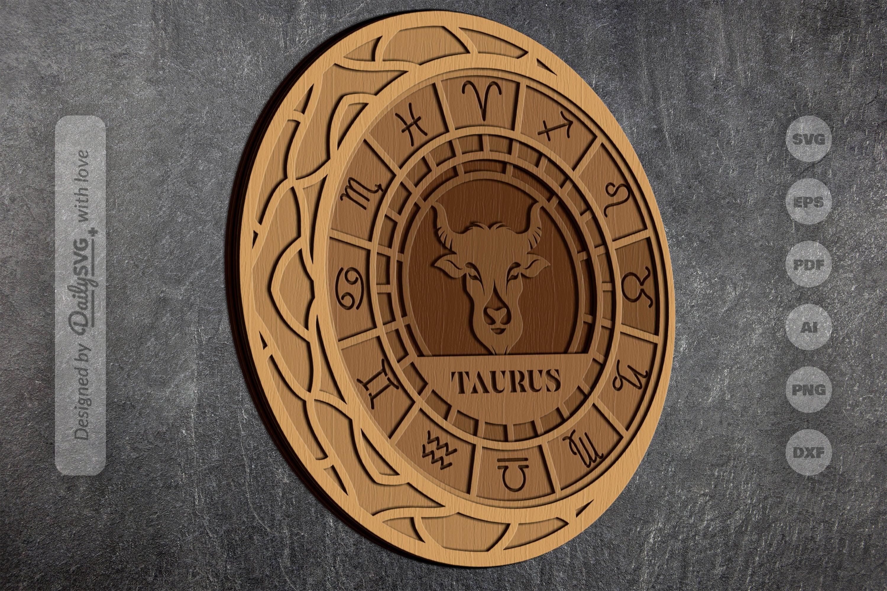 Taurus Zodiac Laser Cut SVG Bundle - Image 3