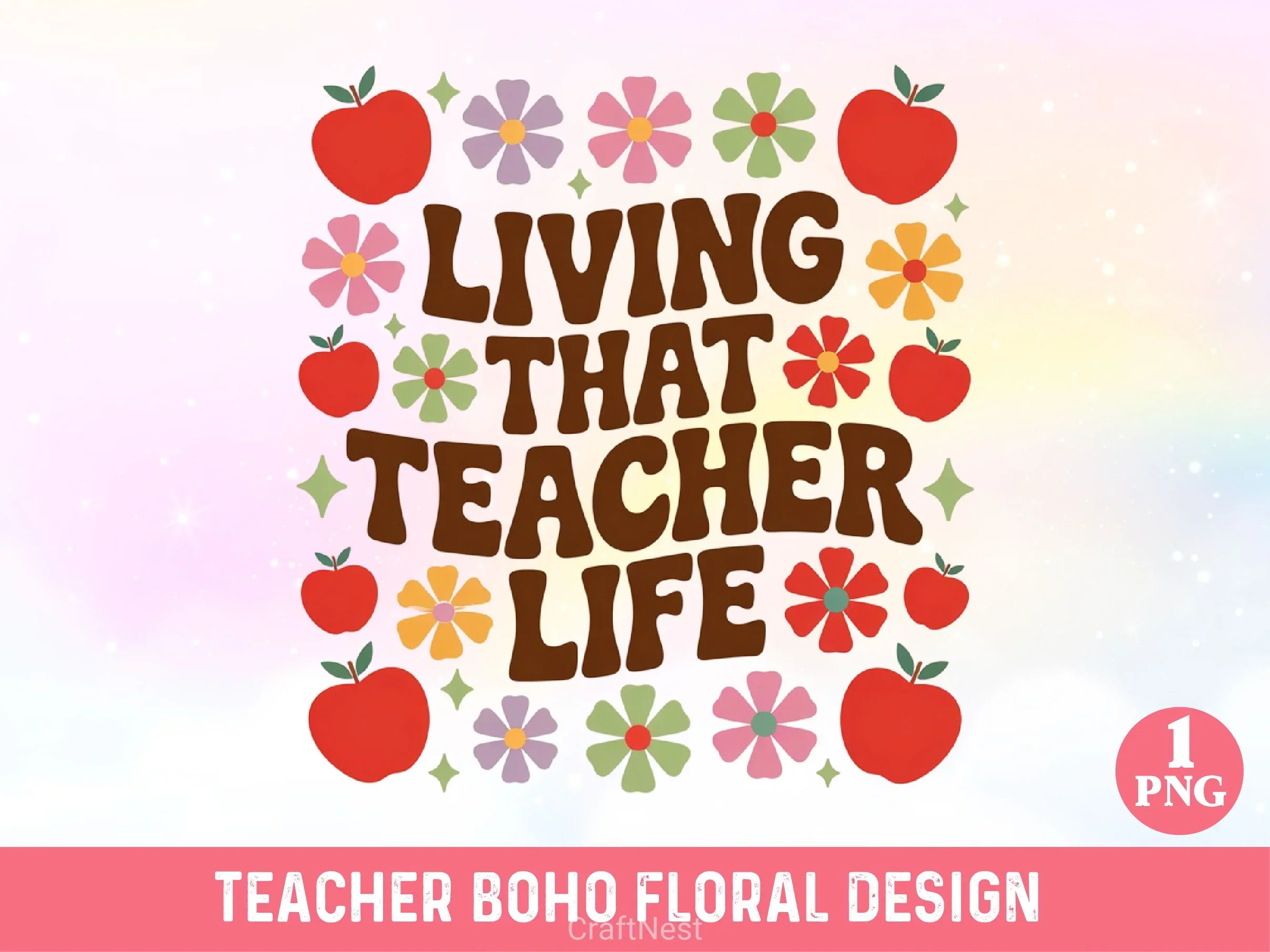 Teacher Boho Floral SVG Bundle - Image 13