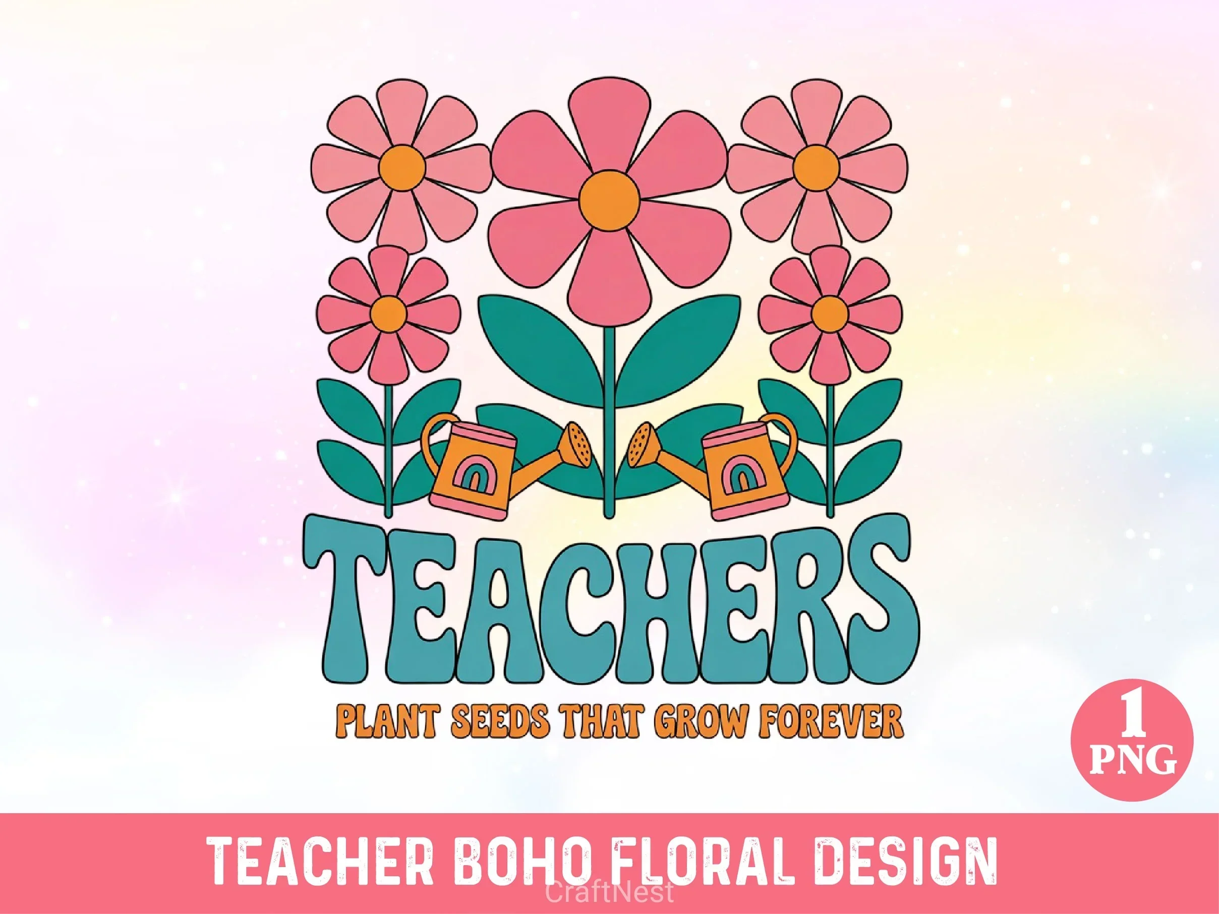 Teacher Boho Floral SVG Bundle - Image 9