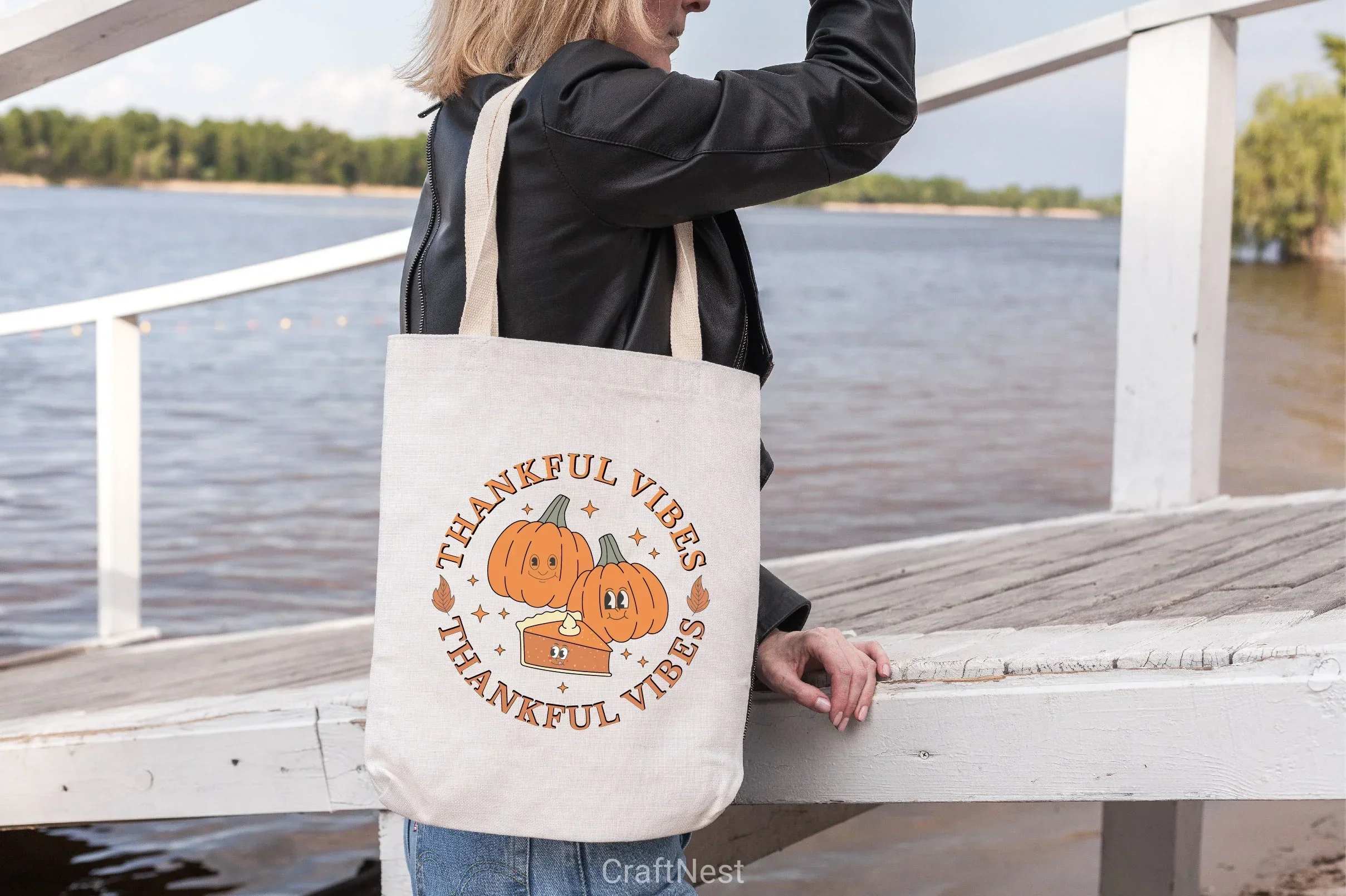 Thankful Vibes SVG Bundle - Image 2